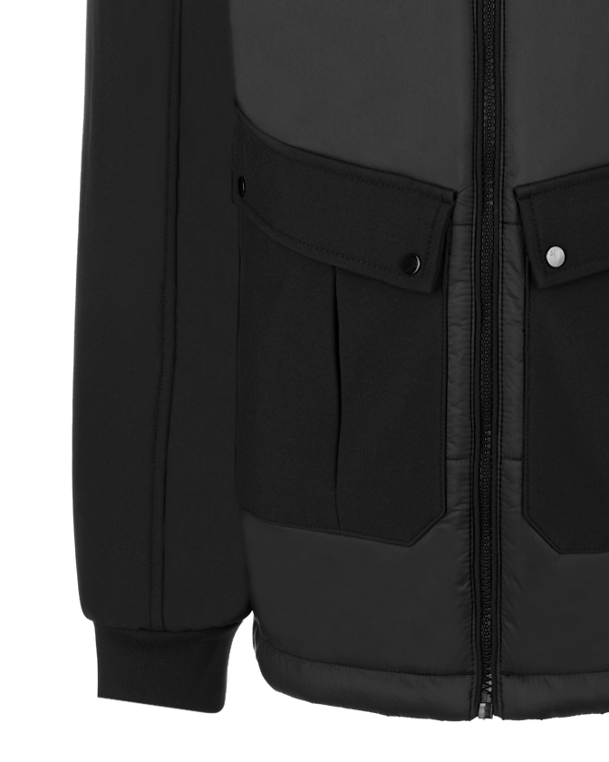Черная куртка с капюшоном CP Company детская, размер 140, цвет черный - фото 3