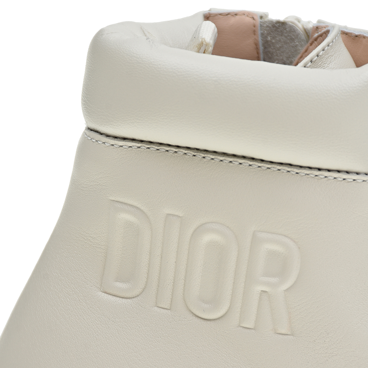 Белые ботинки с логотипом в тон Dior детские, размер 34, цвет белый - фото 6
