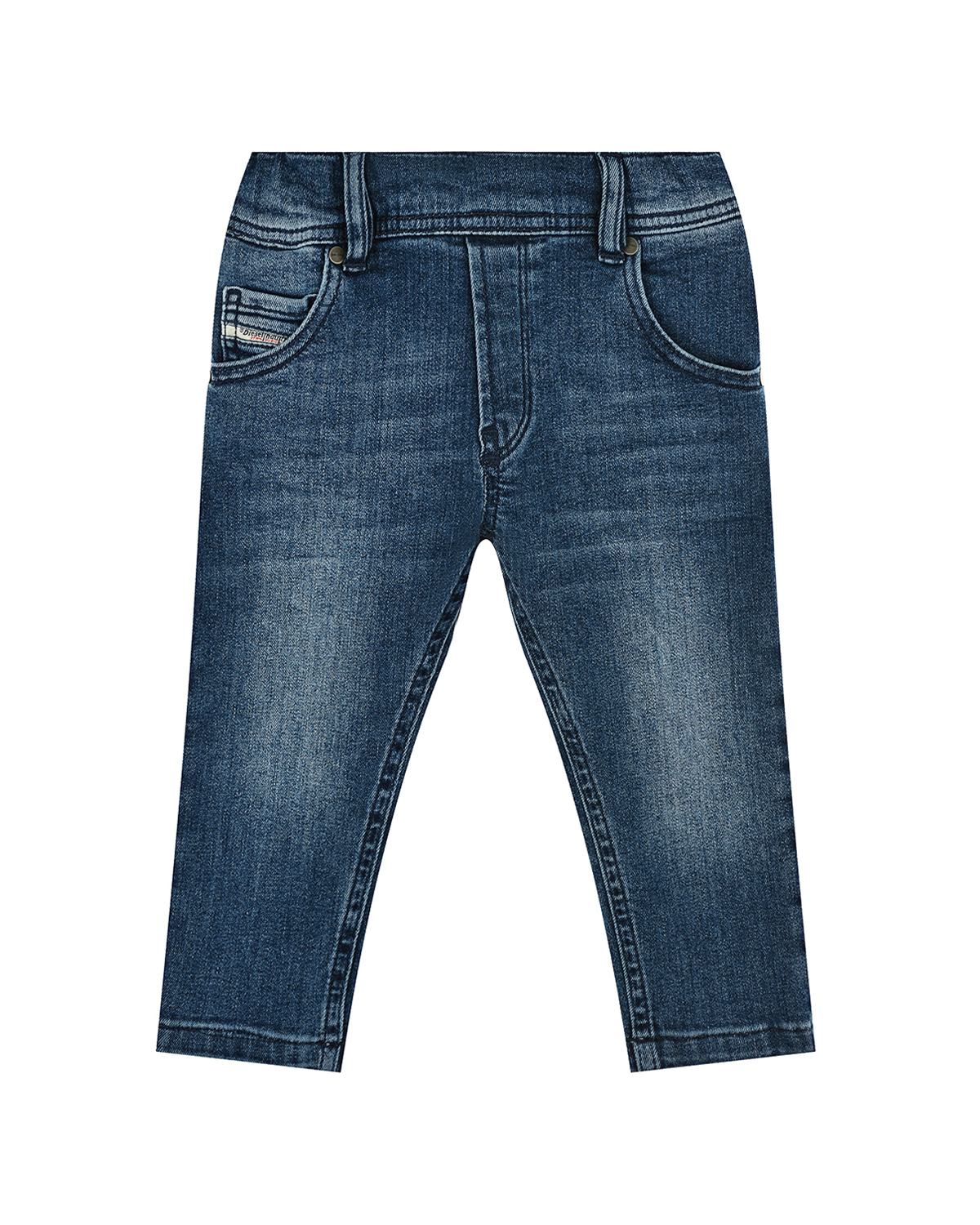 Синий джинсы skinny fit Diesel детский, размер 86 - фото 1