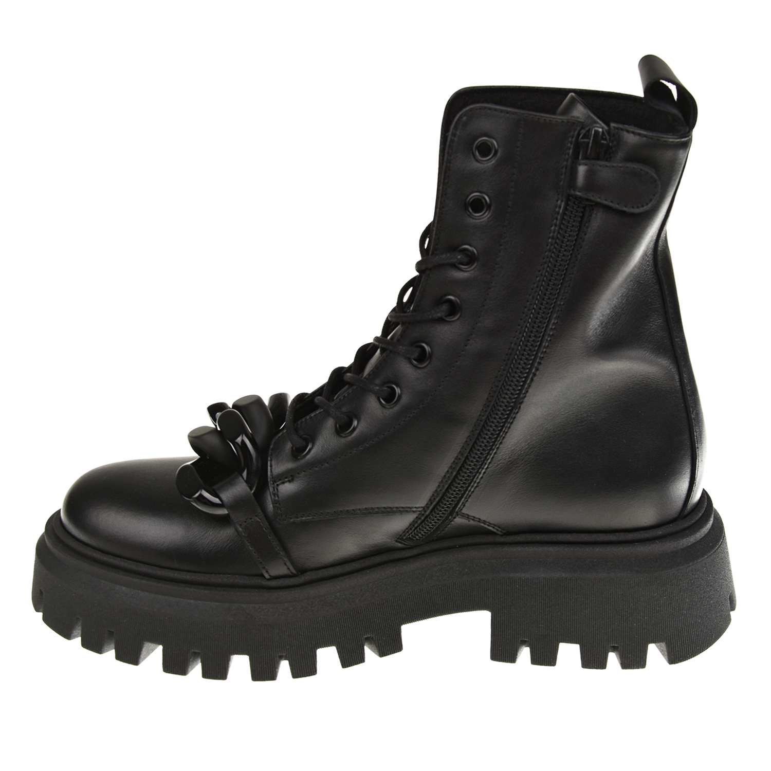 Черные высокие ботинки Jarrett детские, размер 33, цвет черный - фото 4