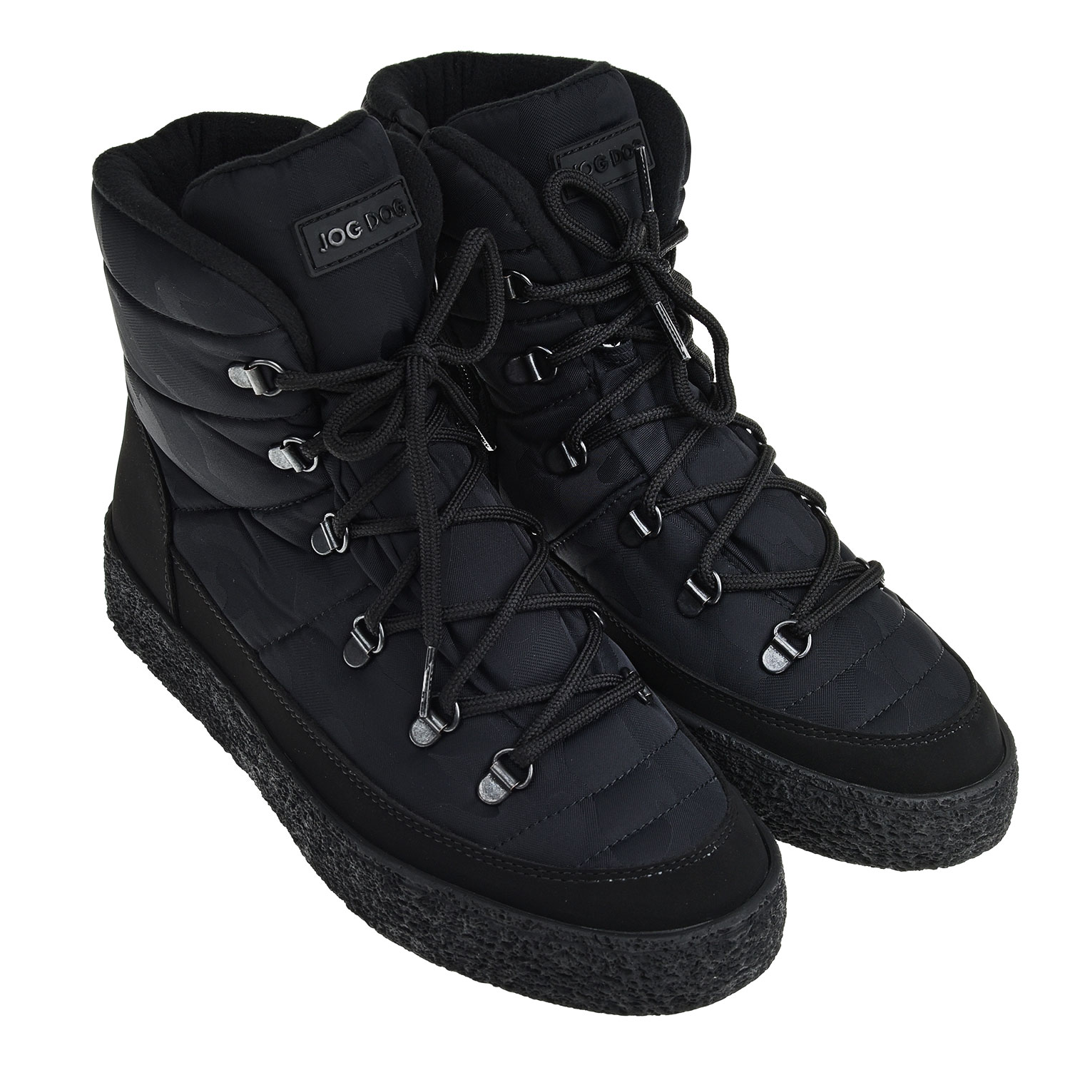 Черные мембранные сапоги с камуфляжным принтом Jog Dog детские, размер 43, цвет черный