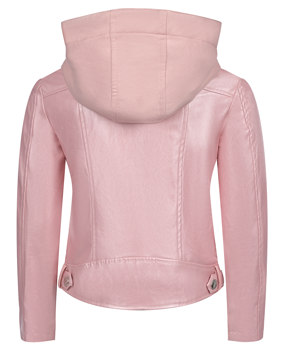 Розовая куртка-косуха с капюшоном Guess детская, размер 122, цвет розовый - фото 2