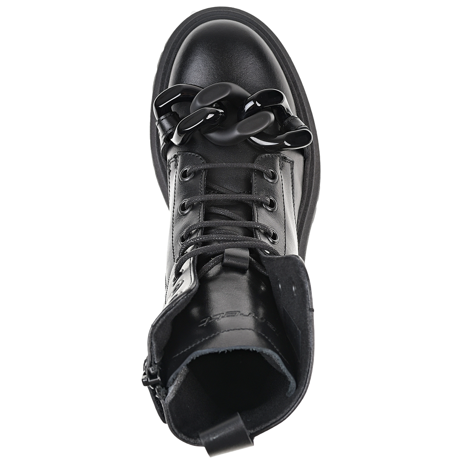 Черные ботинки с цепью в тон Jarrett детские, размер 32, цвет черный - фото 4
