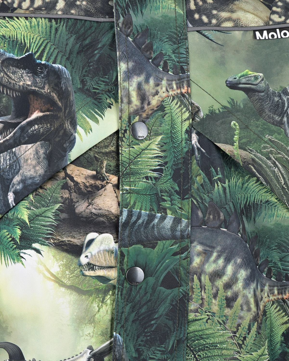 Комбинезон Polaris Fur Dino Forest Molo детский, размер 122, цвет зеленый - фото 3