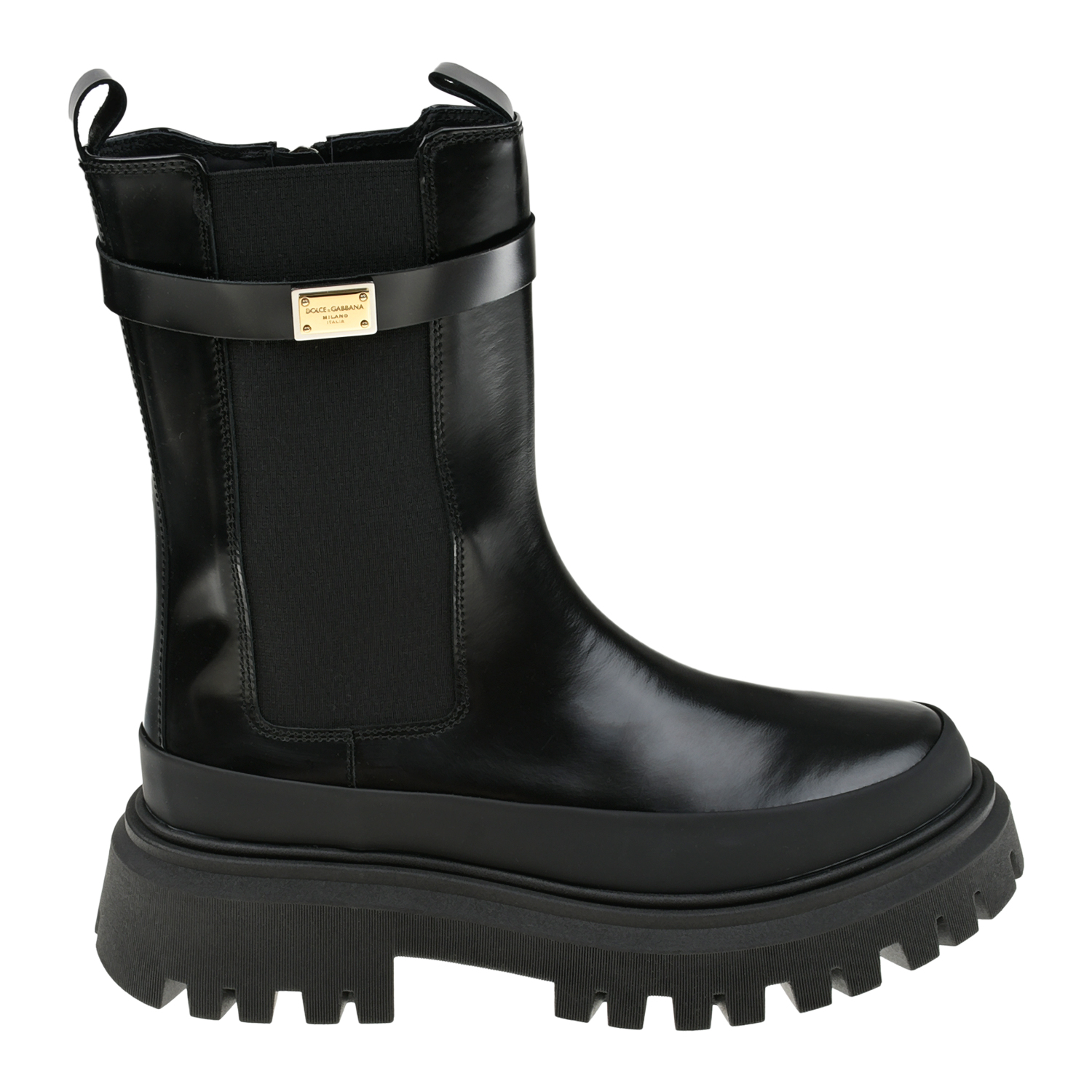 Черные ботинки челси Dolce&Gabbana детские, размер 36, цвет черный - фото 2