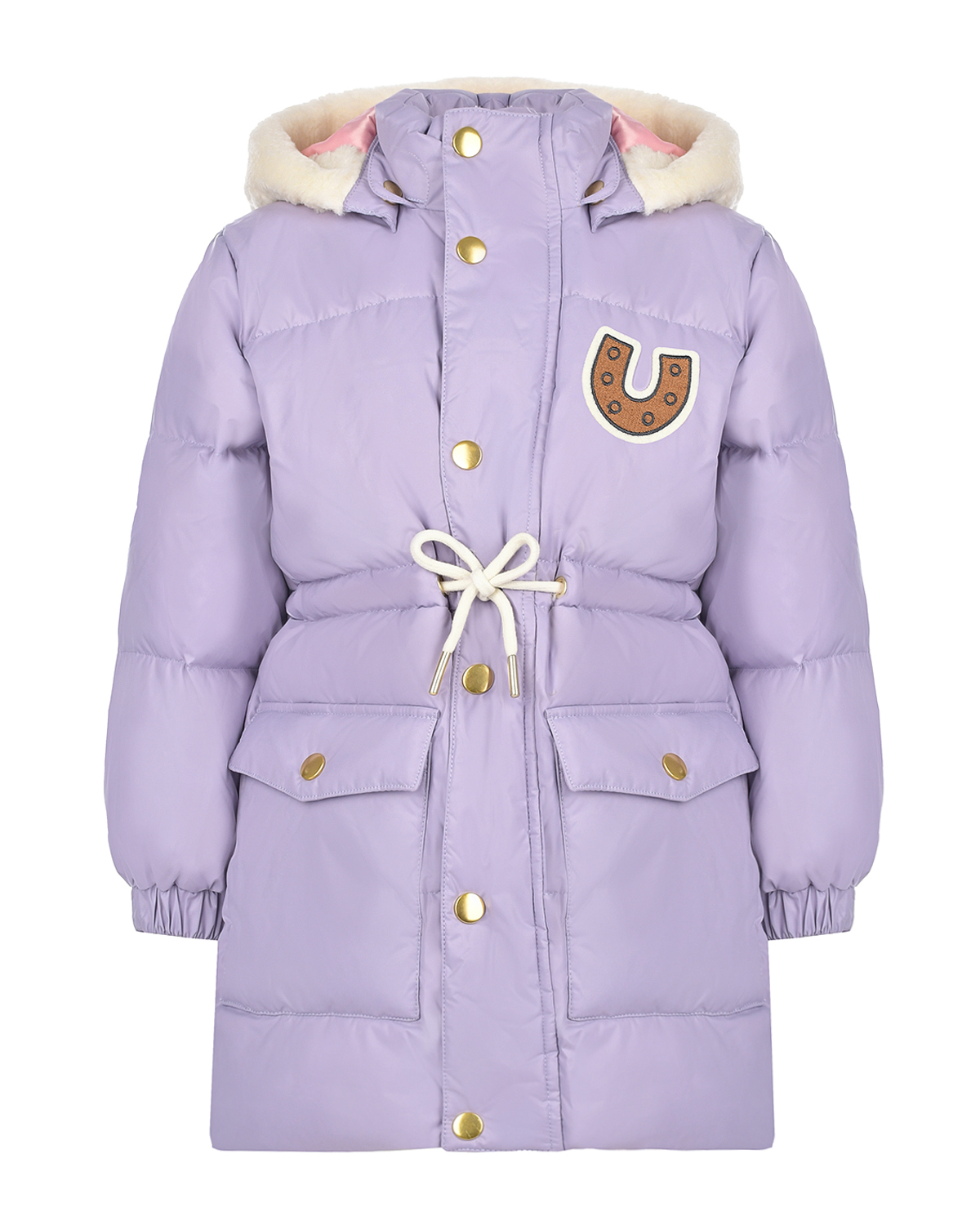 Фиолетовая куртка с накладными карманами Mini Rodini детская, размер 104, цвет фиолетовый - фото 1