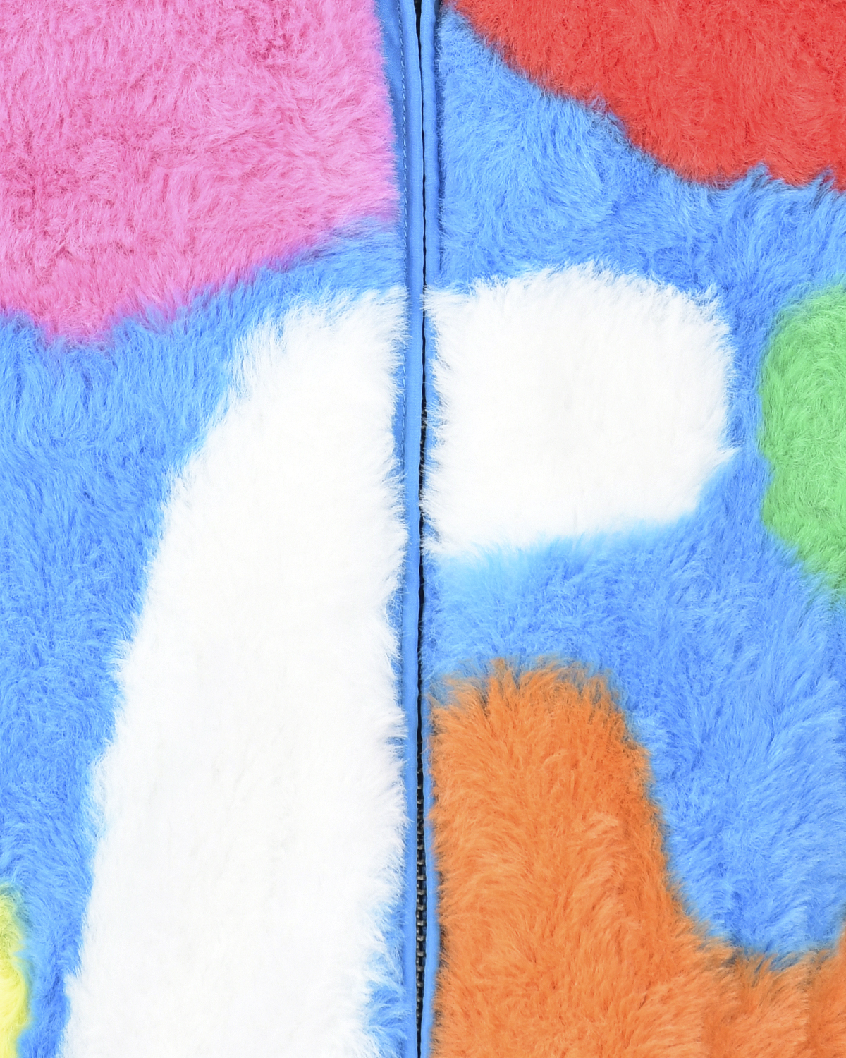 Шуба из эко-меха Stella McCartney детская, размер 104, цвет мультиколор - фото 3