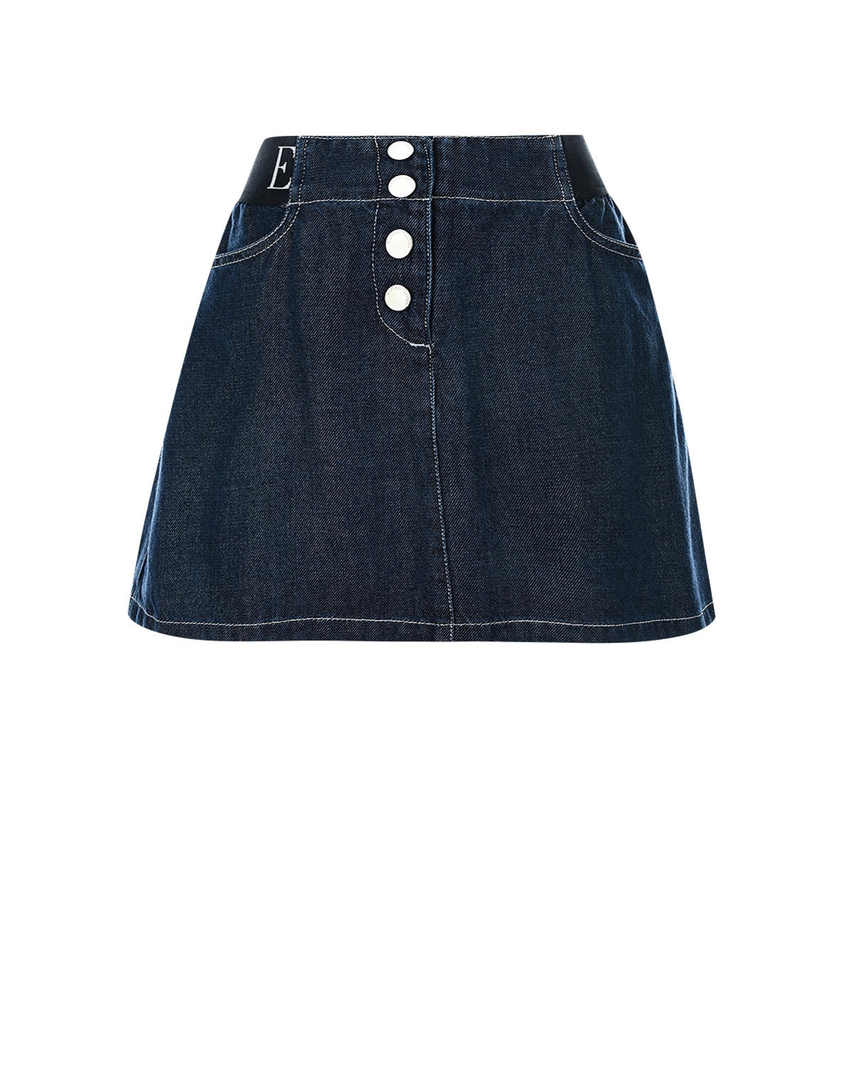 Джинсовая юбка Emporio Armani детская, размер 152, цвет синий - фото 1
