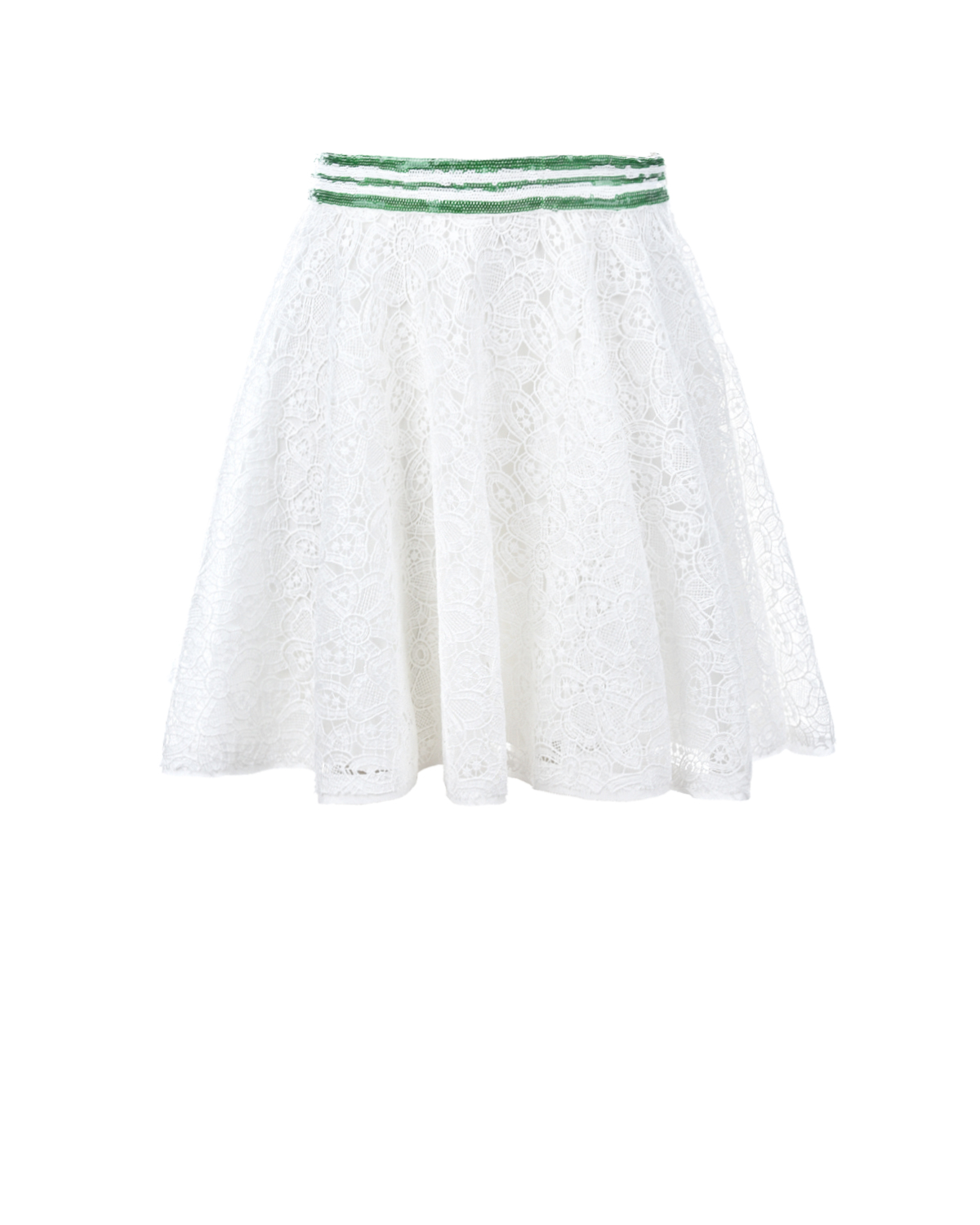 Кружевная юбка с поясом в полоску Ermanno Scervino детская - фото 1