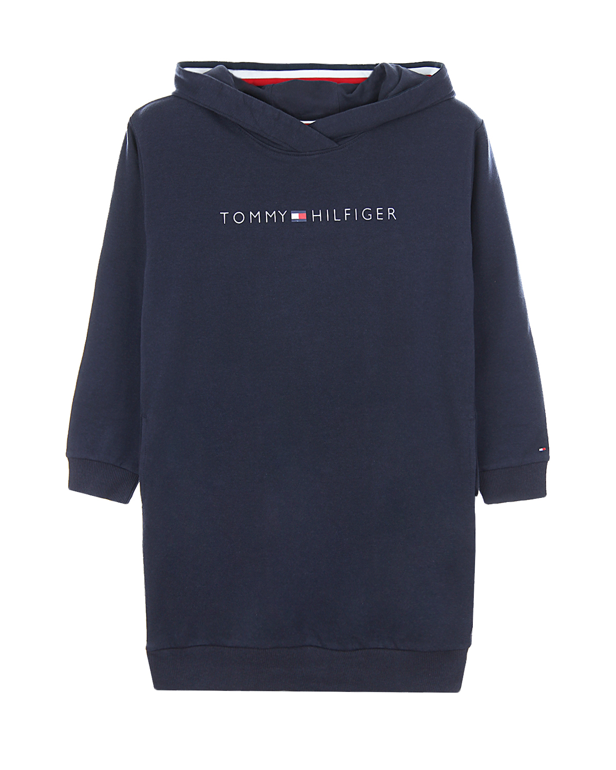 

Удлиненная толстовка-худи Tommy Hilfiger детская, Синий, Удлиненная толстовка-худи Tommy Hilfiger детская