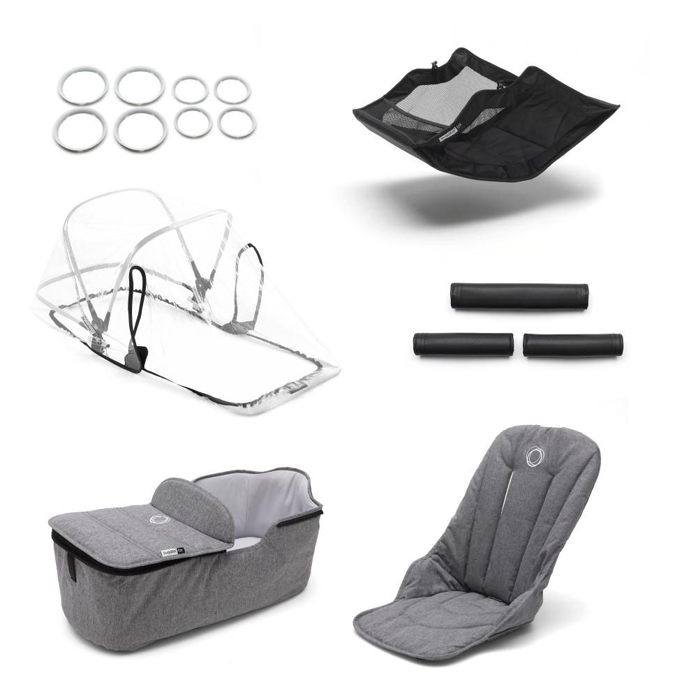 

Комплект Fox style set grey melange Bugaboo, Нет цвета, Комплект Fox style set grey melange Bugaboo