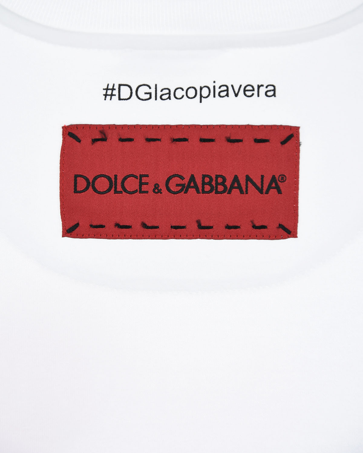 Футболка из хлопка с принтом Dolce&Gabbana, размер 104, цвет белый - фото 4