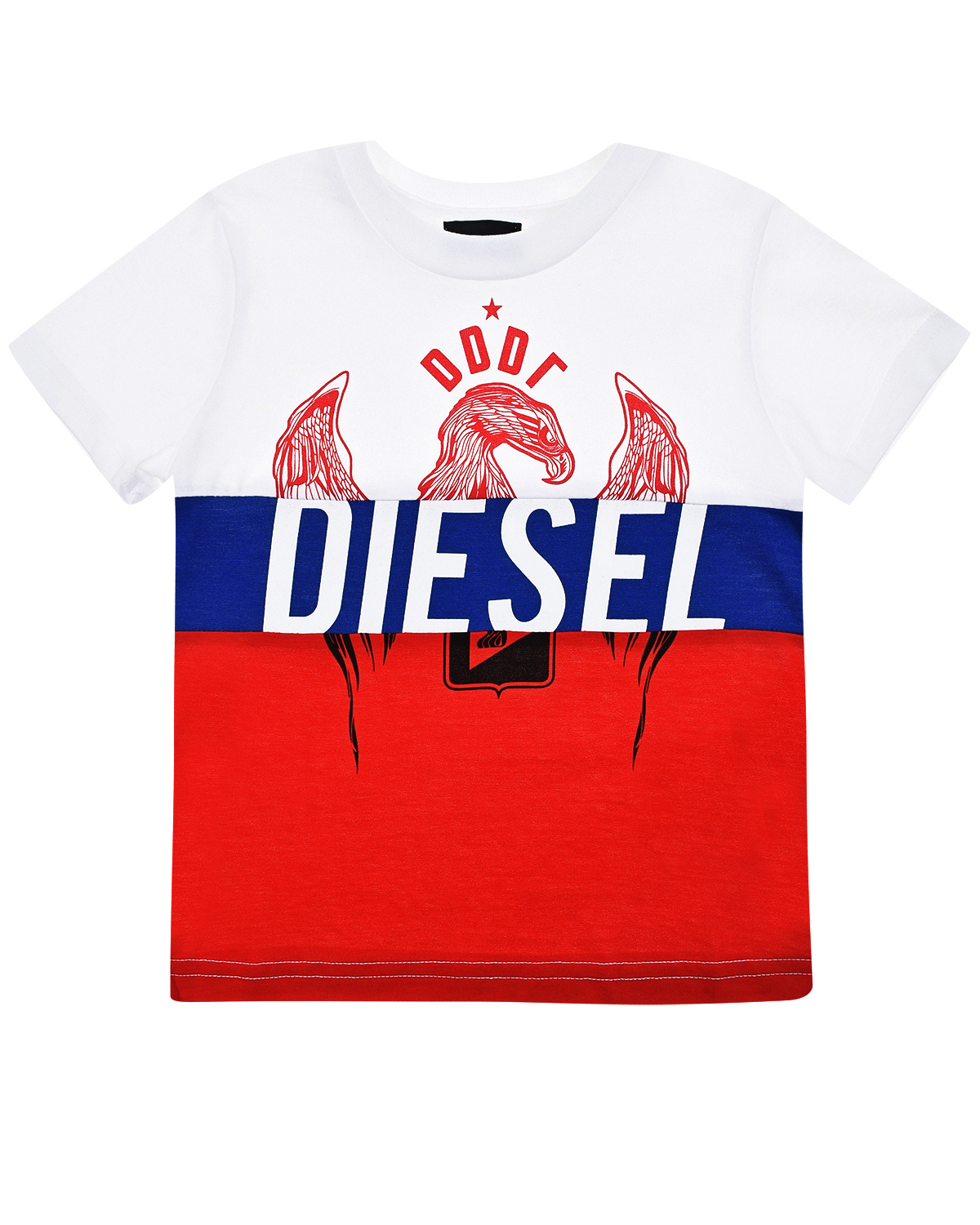 

Футболка color block триколор Diesel, Мультиколор, Футболка color block триколор Diesel