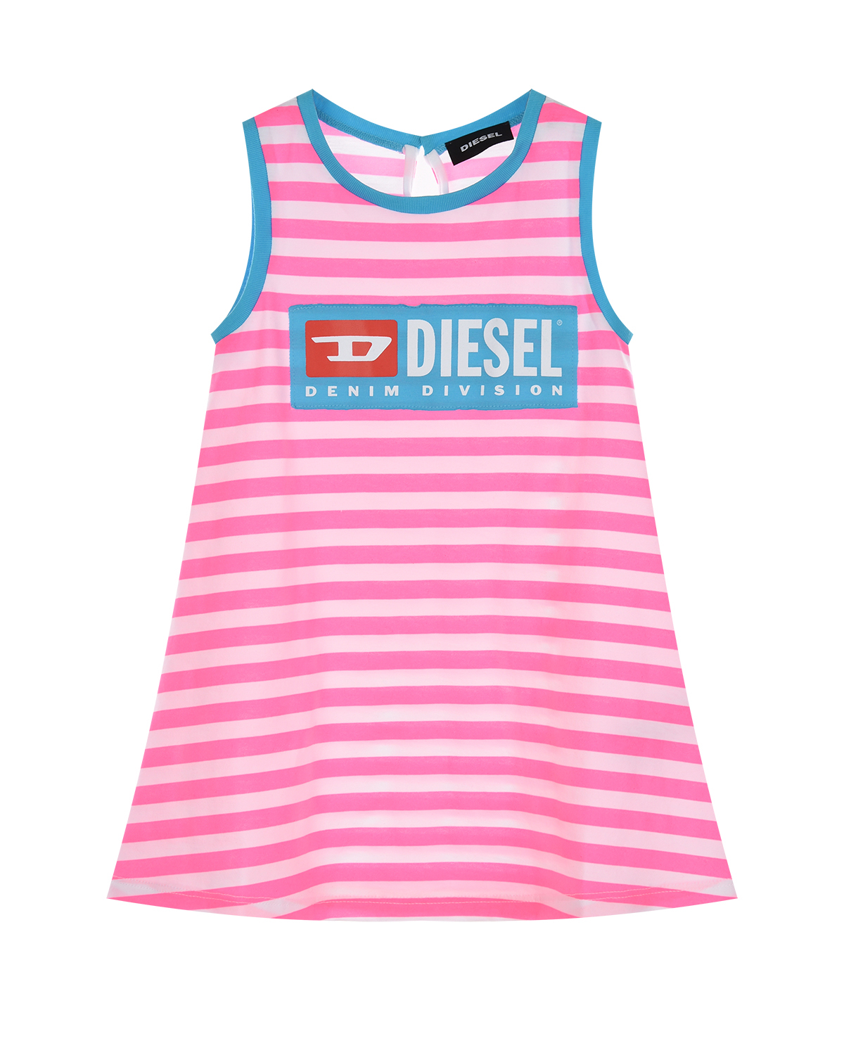 Трикотажное платье в полоску Diesel детское - фото 1