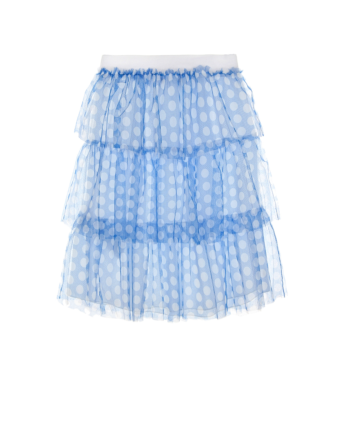 Голубая юбка с оборками Ermanno Scervino детская - фото 1