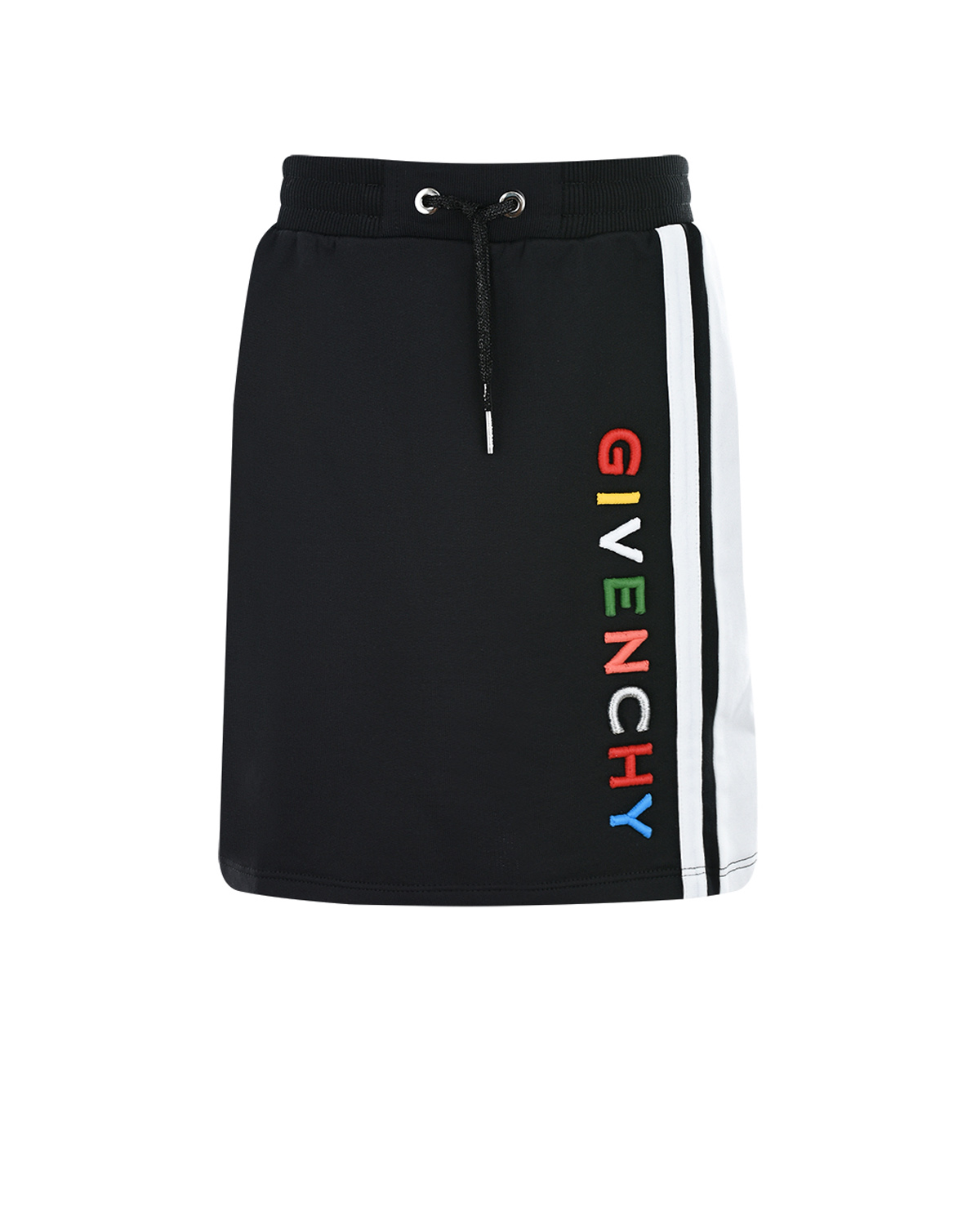 Черная юбка с лампасом Givenchy детская - фото 1