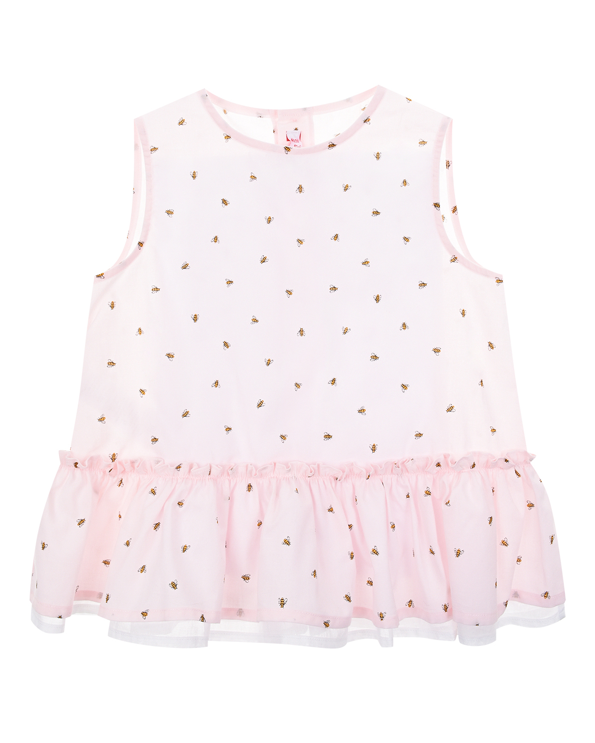 Розовое платье с принтом "пчелы" IL Gufo детское - фото 1