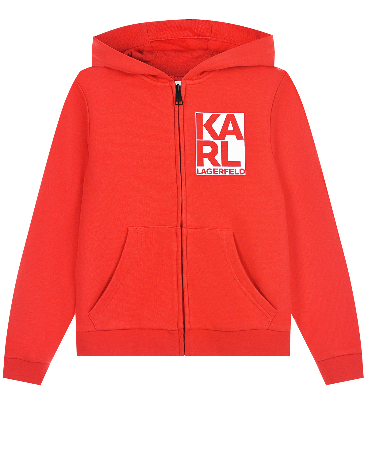 Красная спортивная куртка с логотипом Karl Lagerfeld kids детская - фото 1