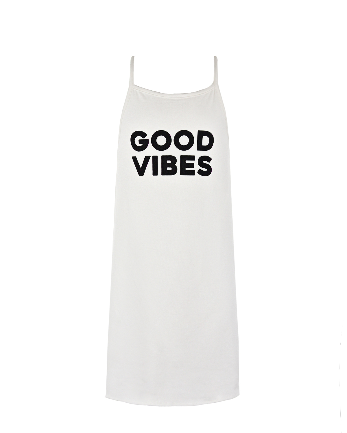 Платье с принтом "Good vibes" Yporque детское, размер 92, цвет белый - фото 1