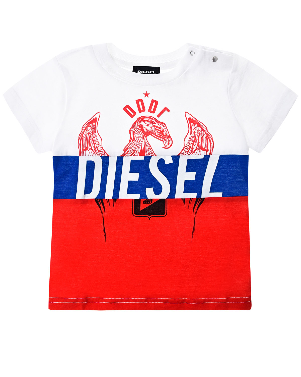 

Футболка color block триколор Diesel, Мультиколор, Футболка color block триколор Diesel