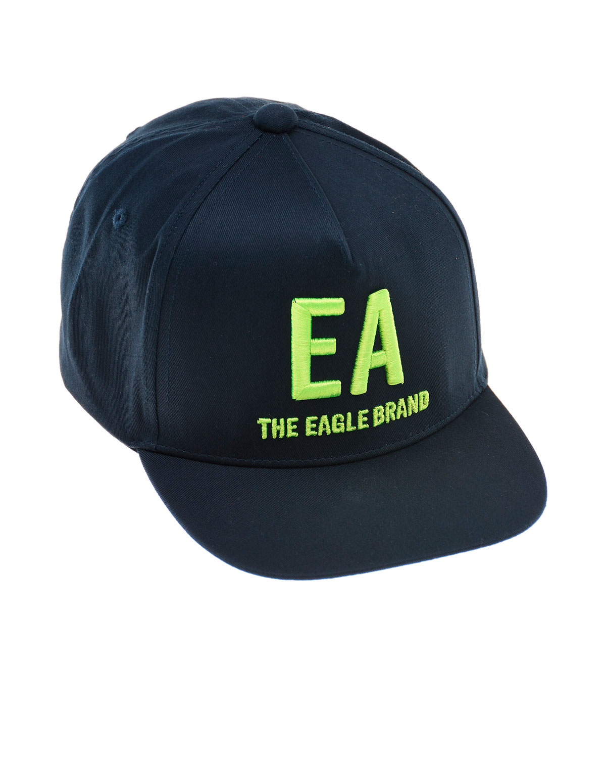 Бейсболка с вышитым логотипом "EA The Eagle Brand" Emporio Armani детская, размер L, цвет синий - фото 1