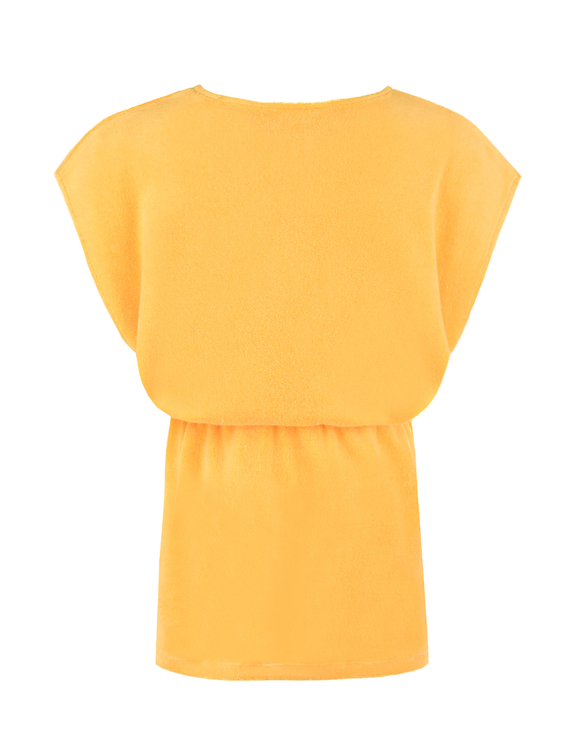 Желтое платье с принтом "Смайл" Yporque детское, размер 92, цвет желтый - фото 2