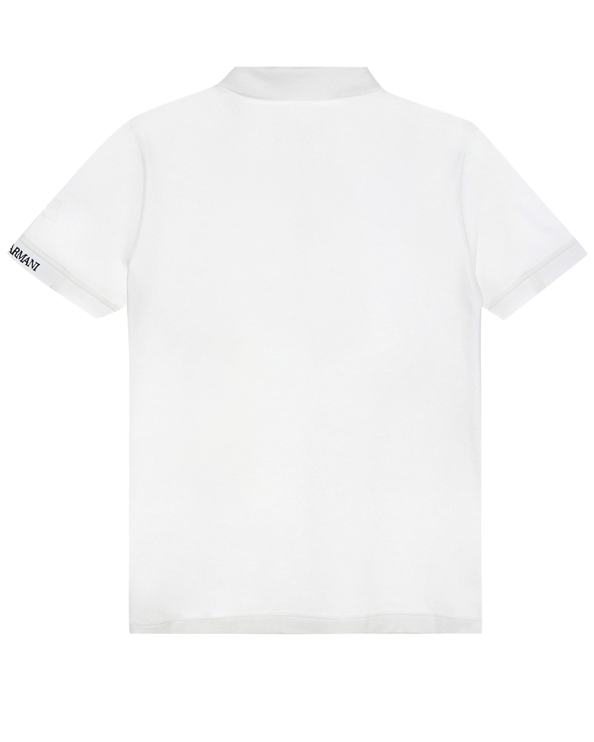Белая базовая футболка-поло Emporio Armani детская - фото 2