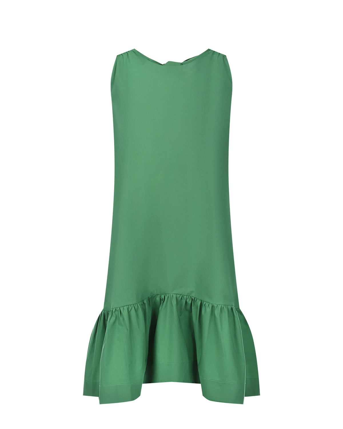 Зеленое платье с бантами на спинке Attesa, размер 40, цвет зеленый