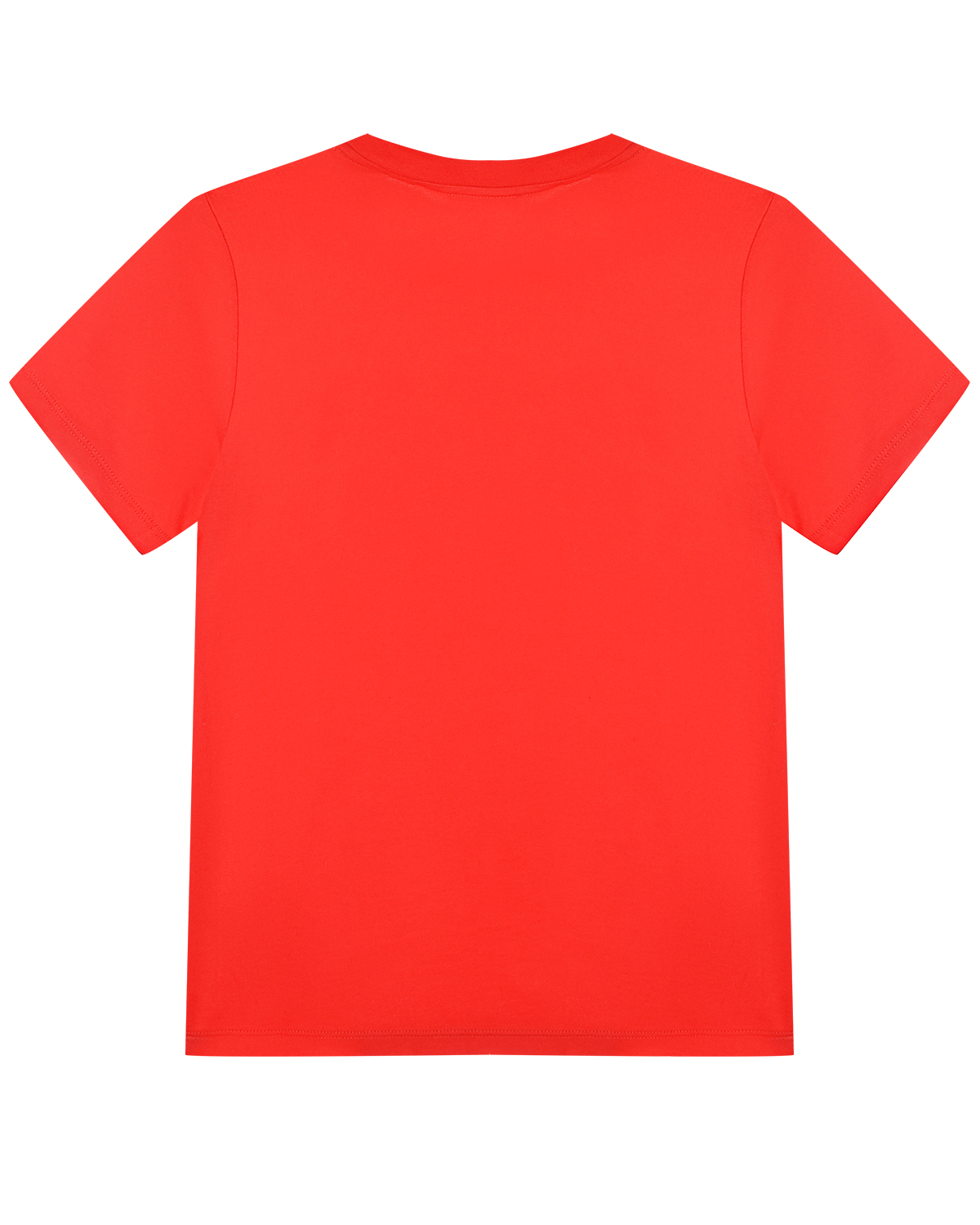 Красная футболка с белым логотипом Burberry детская - фото 2