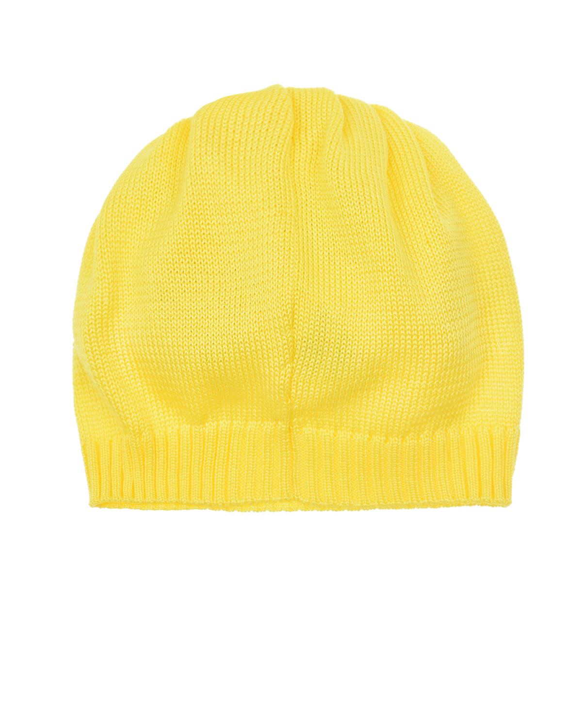 Желтая шапка с сердечками из стразов Catya детская, размер 53, цвет желтый - фото 2