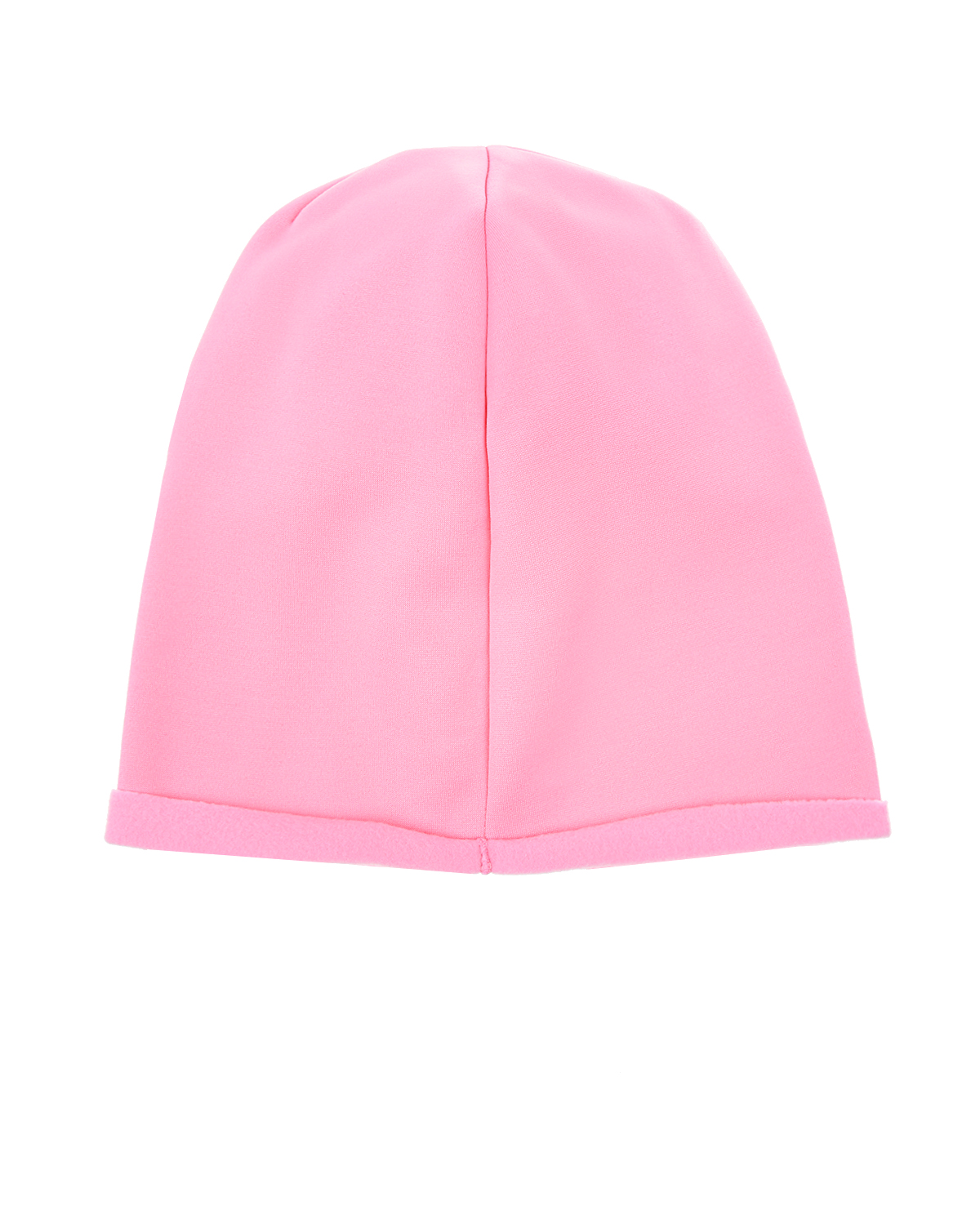Розовая шапка из трикотажа с надписью из стразов "Fashion" Catya детская - фото 2