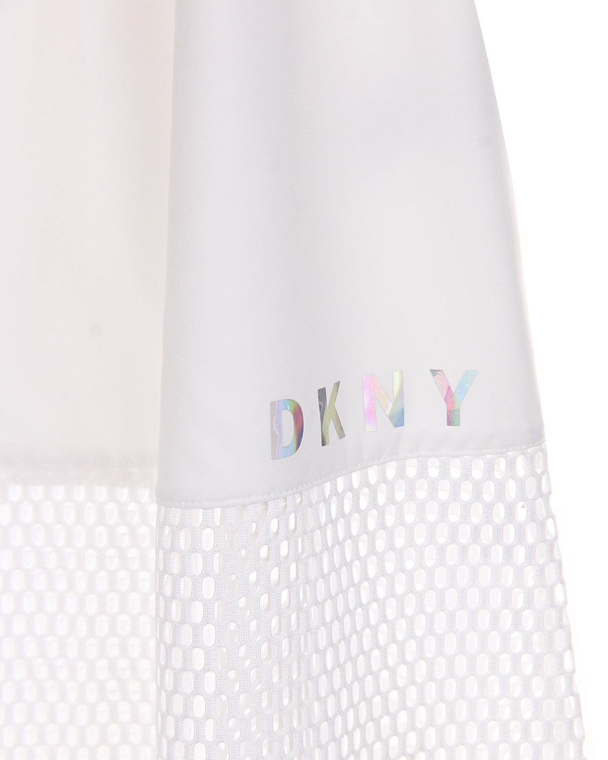 Белая юбка с сеткой на подоле DKNY детская, размер 176, цвет белый - фото 3