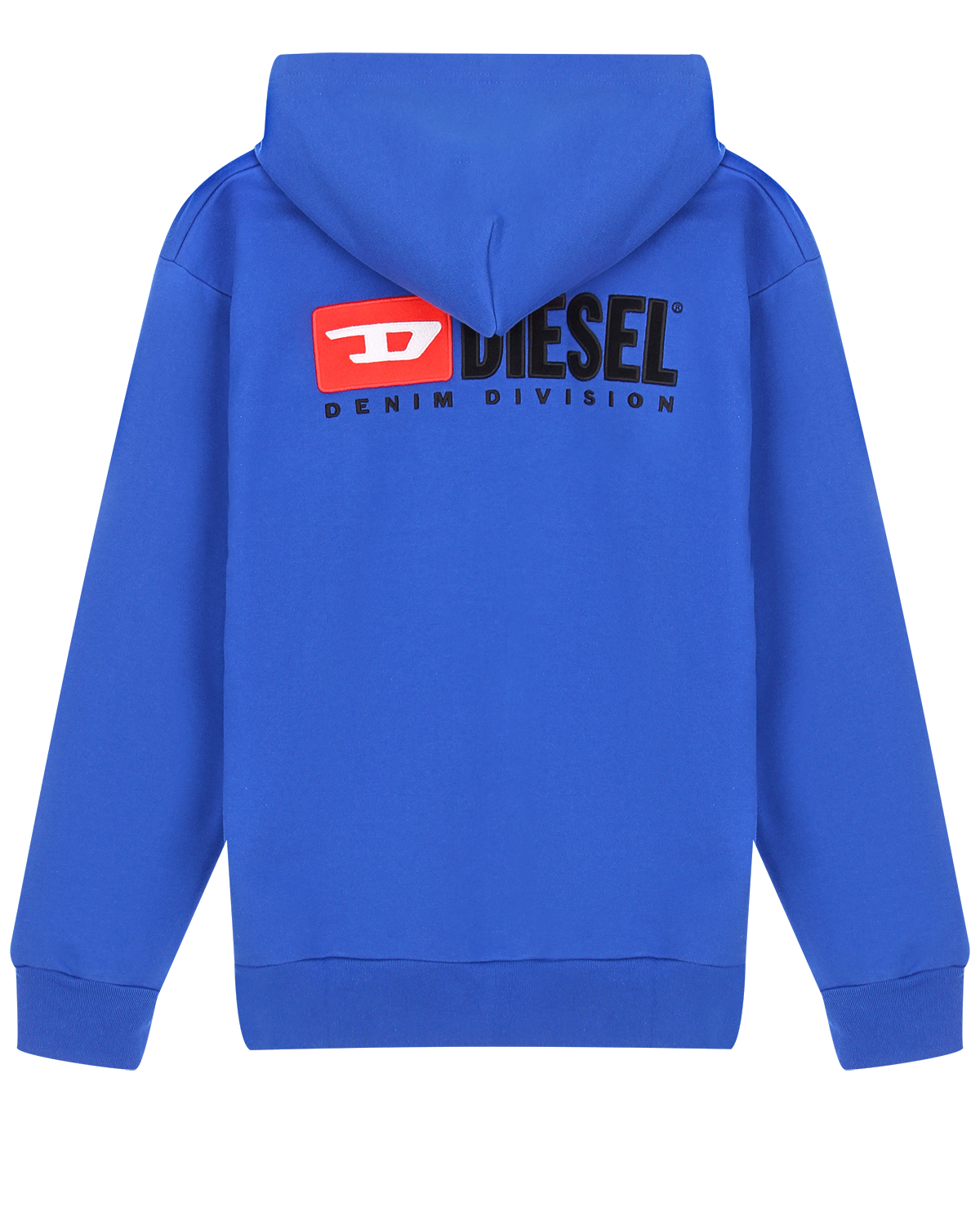 Синяя спортивная куртка с капюшоном Diesel детская, размер 104, цвет синий - фото 2