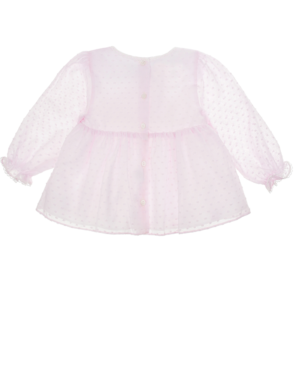 Розовая блуза Dior детская, размер 80, цвет розовый - фото 2