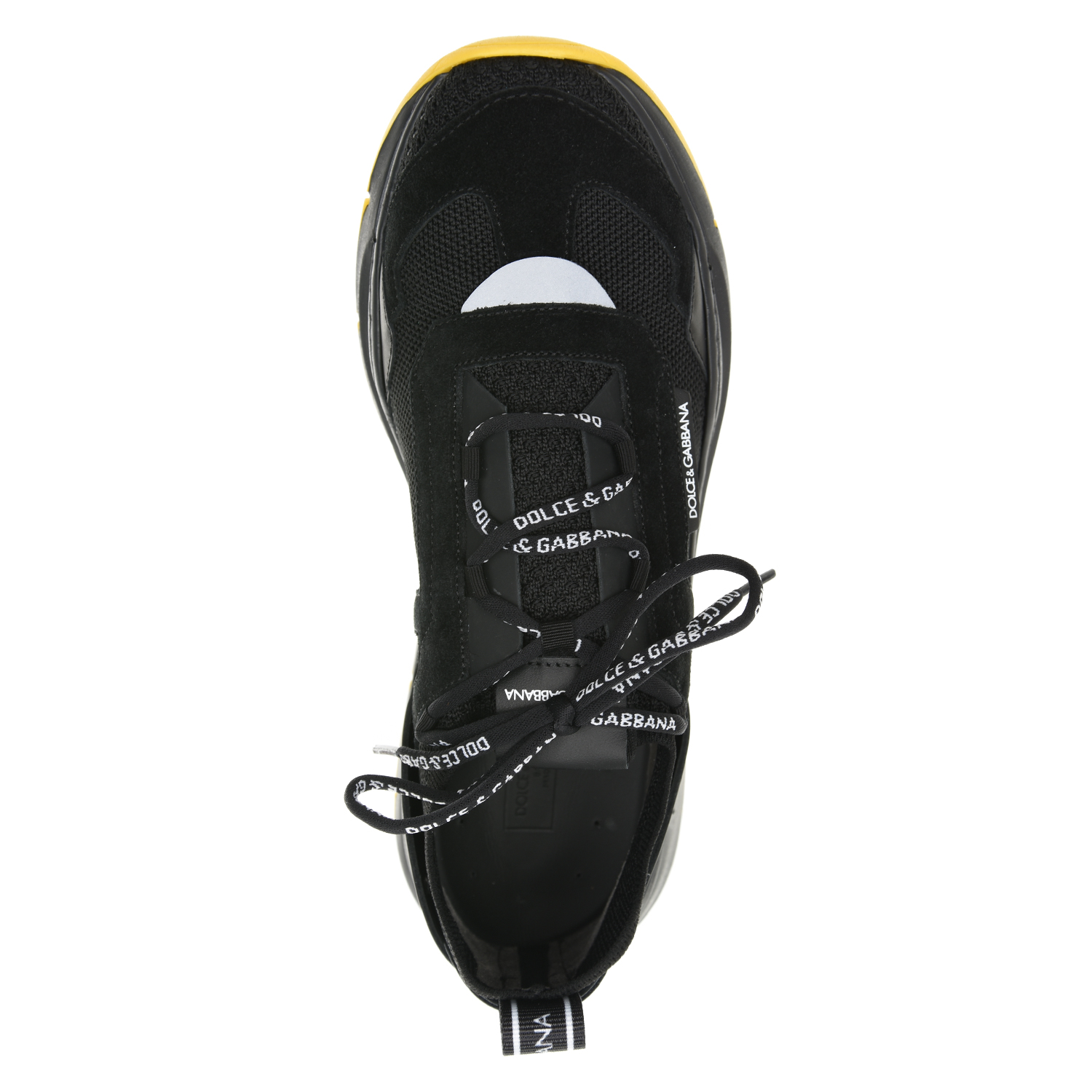 Черные замшевые кроссовки Dolce&Gabbana детские, размер 35, цвет черный - фото 4