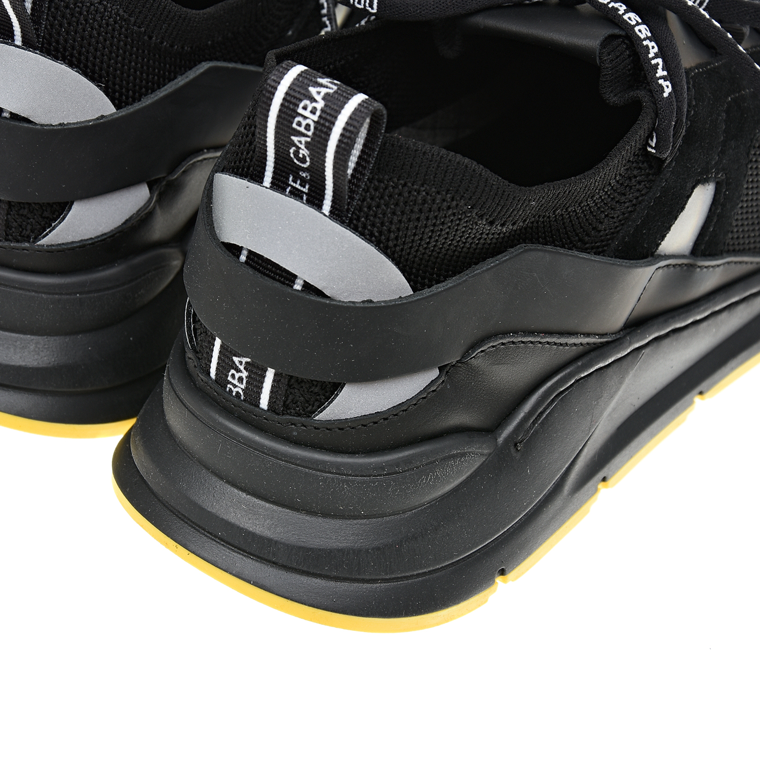 Черные замшевые кроссовки Dolce&Gabbana детские, размер 35, цвет черный - фото 6