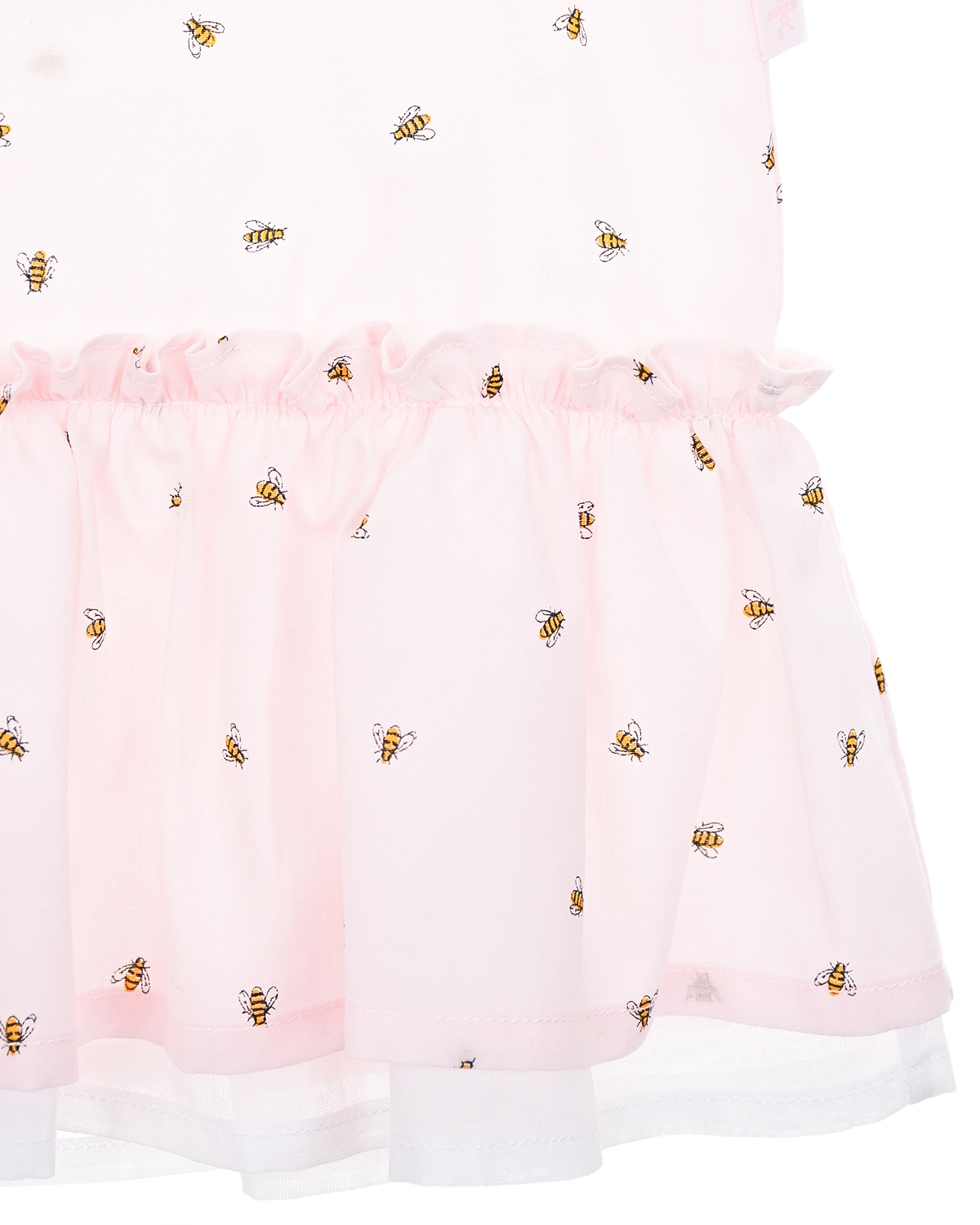 Розовое платье с принтом "пчелы" IL Gufo детское - фото 4