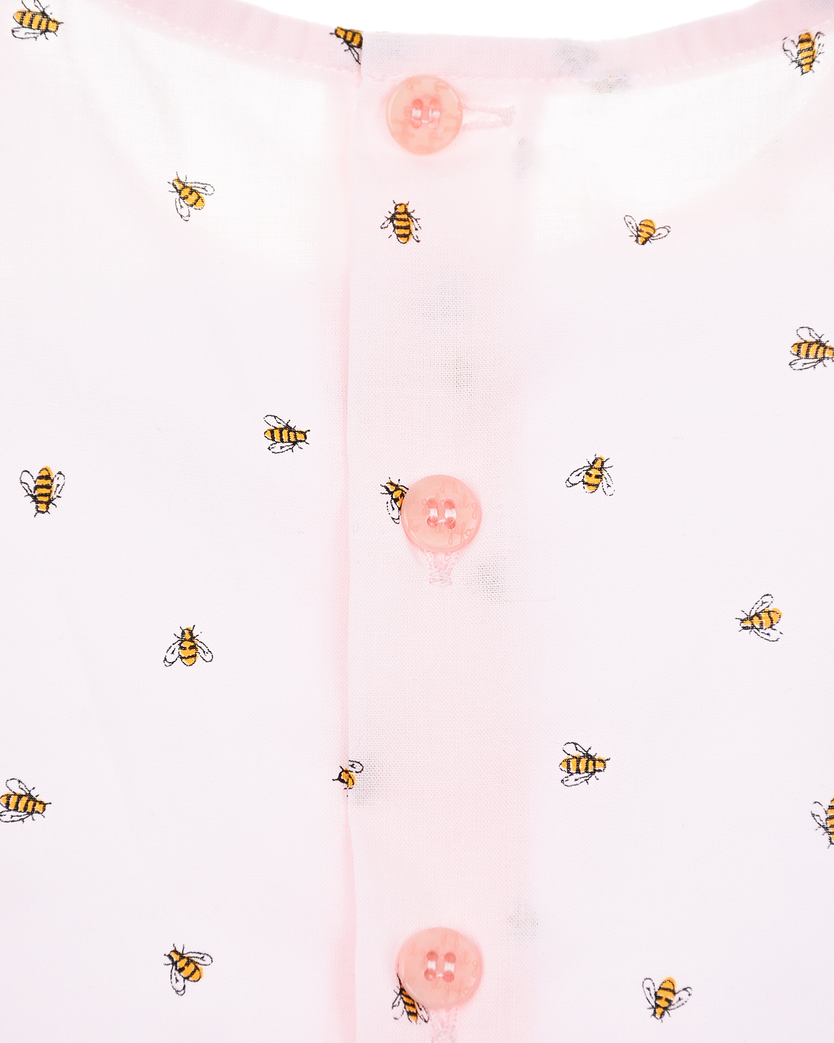 Розовое платье с принтом "пчелы" IL Gufo детское - фото 5