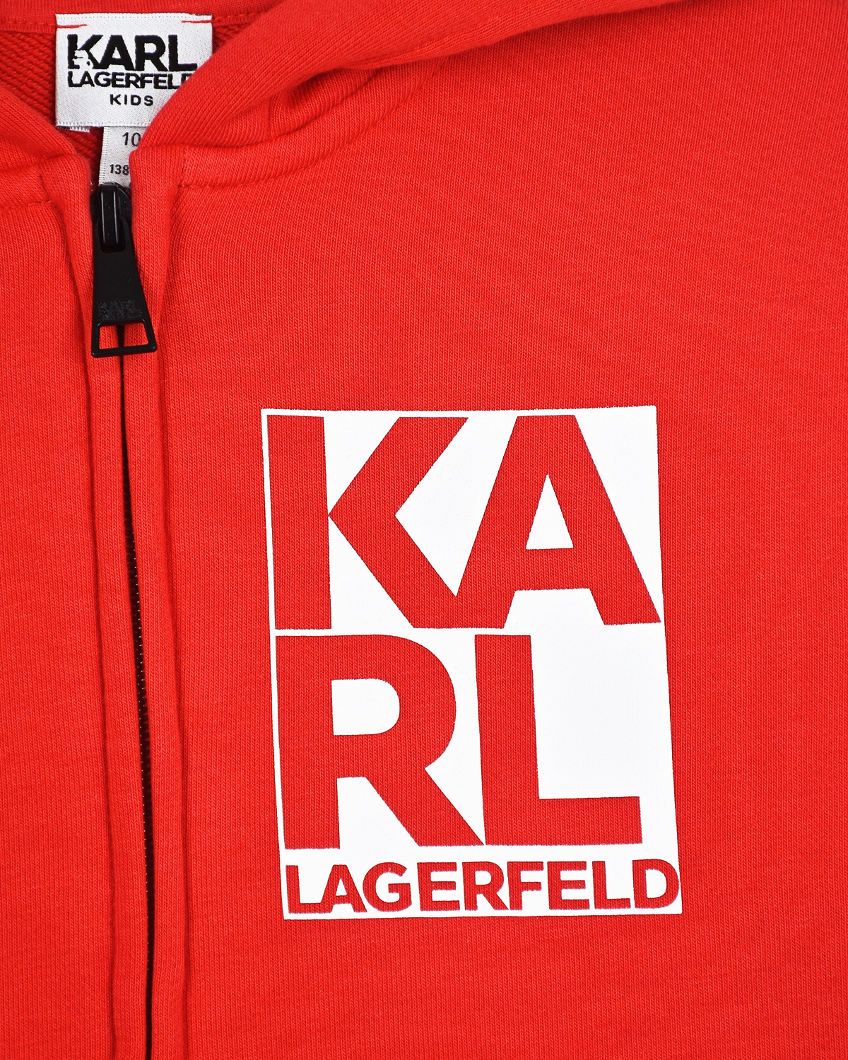 Красная спортивная куртка с логотипом Karl Lagerfeld kids детская - фото 3