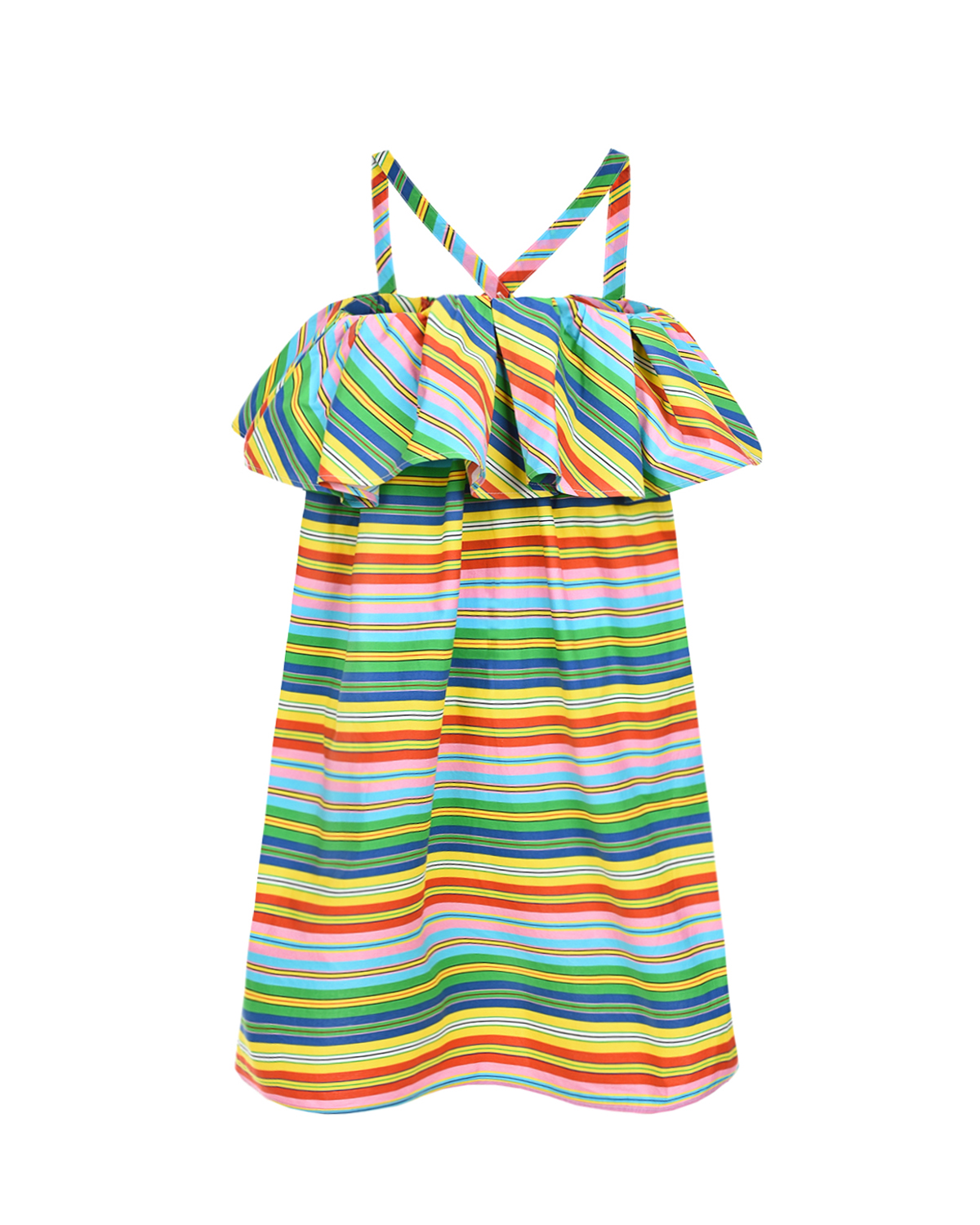 Платье в разноцветную полоску MSGM детское, размер 164 - фото 2