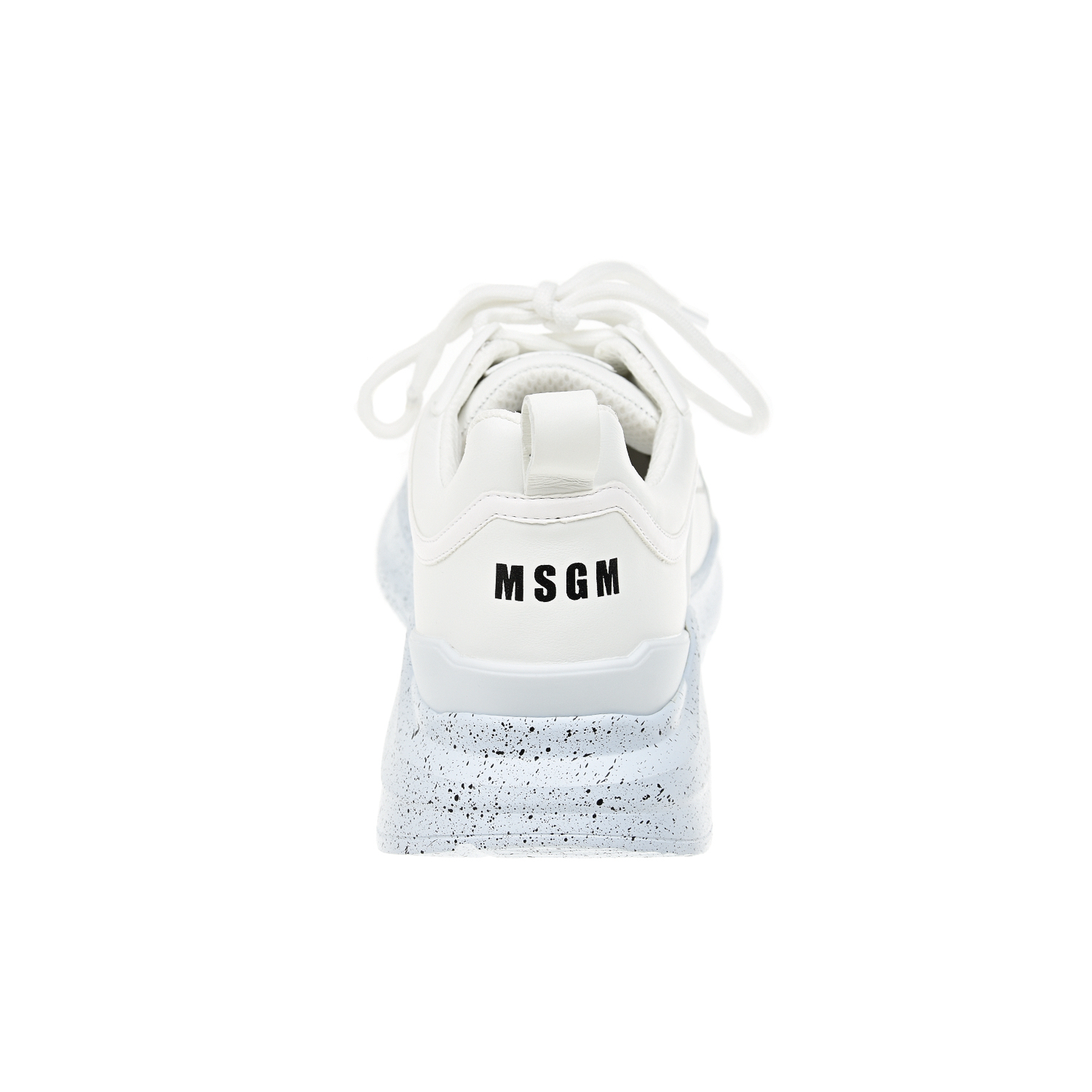 Белые кроссовки с подошвой в крапинку MSGM W детские - фото 3