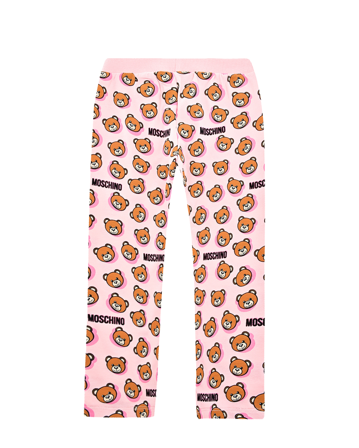 Розовые спортивные брюки с принтом "медвежата" Moschino детские - фото 2