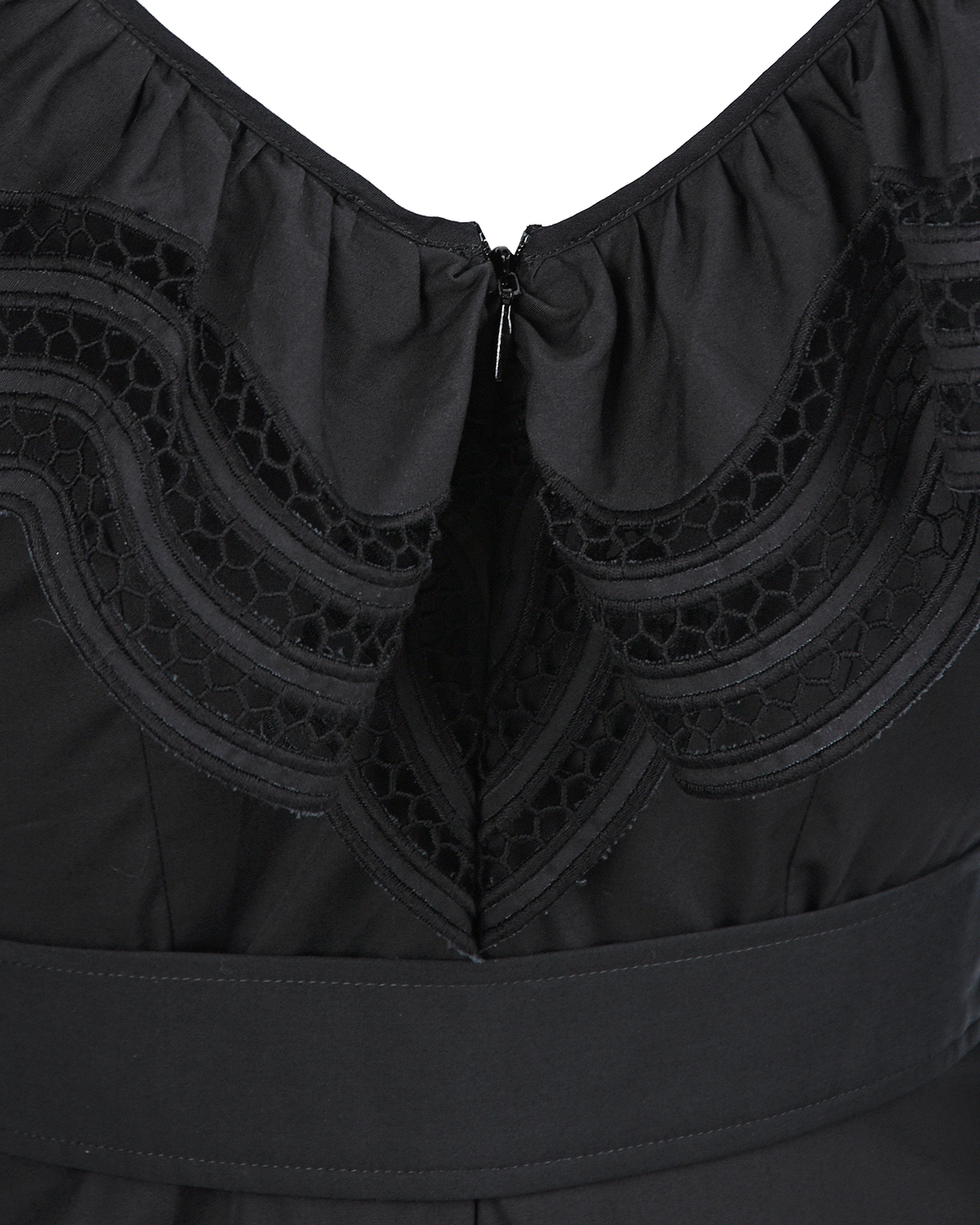 Черное платье с воланами Parosh, размер 38, цвет черный - фото 8