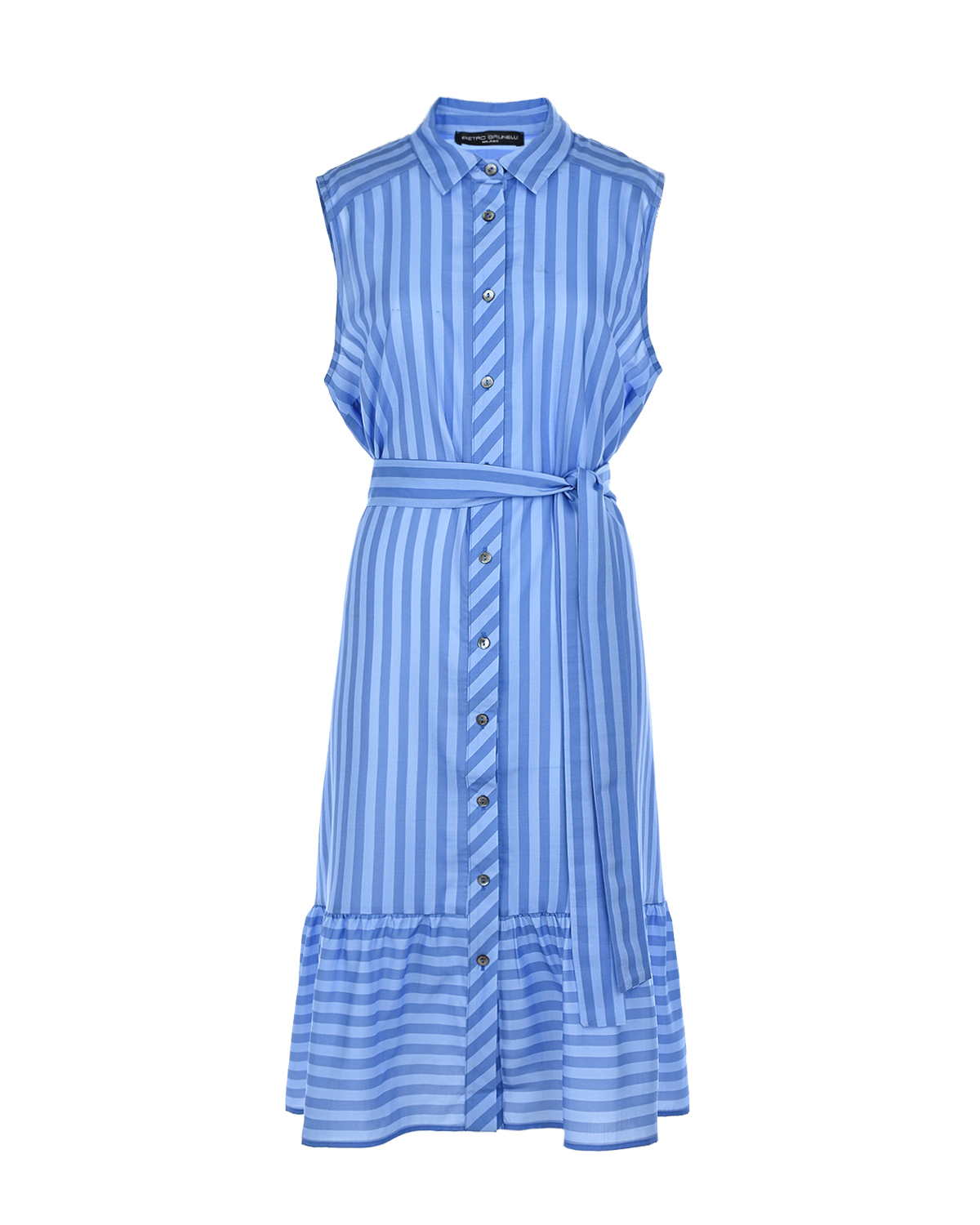 Платье для беременных в полоску Pietro Brunelli, размер 38, цвет голубой
