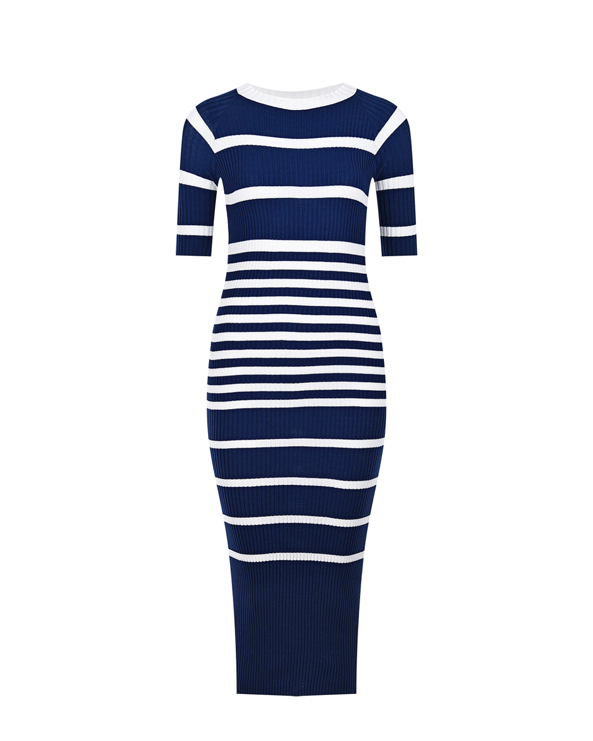 Синее платье для беременных в белую полоску Pietro Brunelli, размер 38, цвет синий
