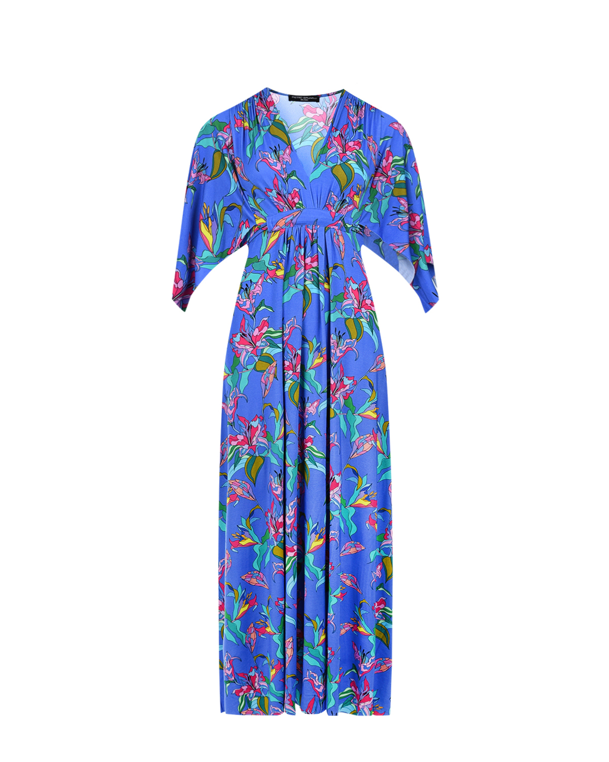 Синиее платье для беременных с принтом "лилия" Pietro Brunelli, размер 36, цвет сиреневый
