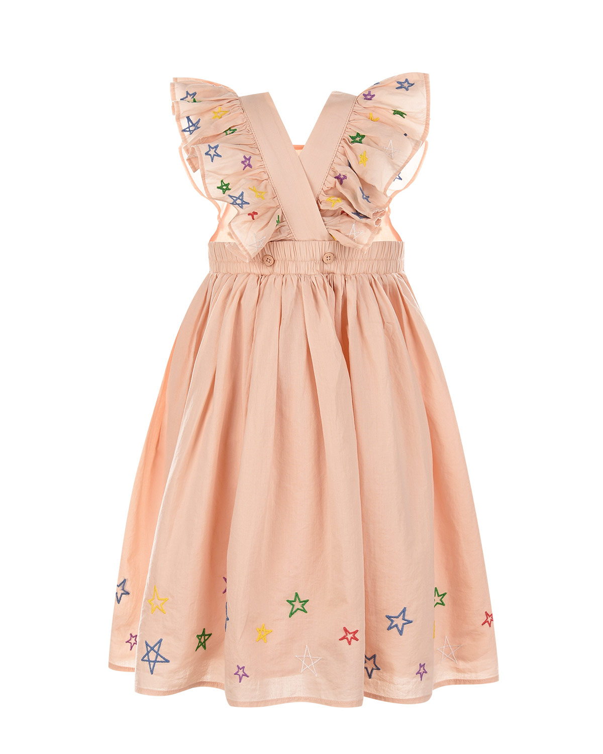 Розовое платье с вышивкой "русалки" Stella McCartney детское - фото 2