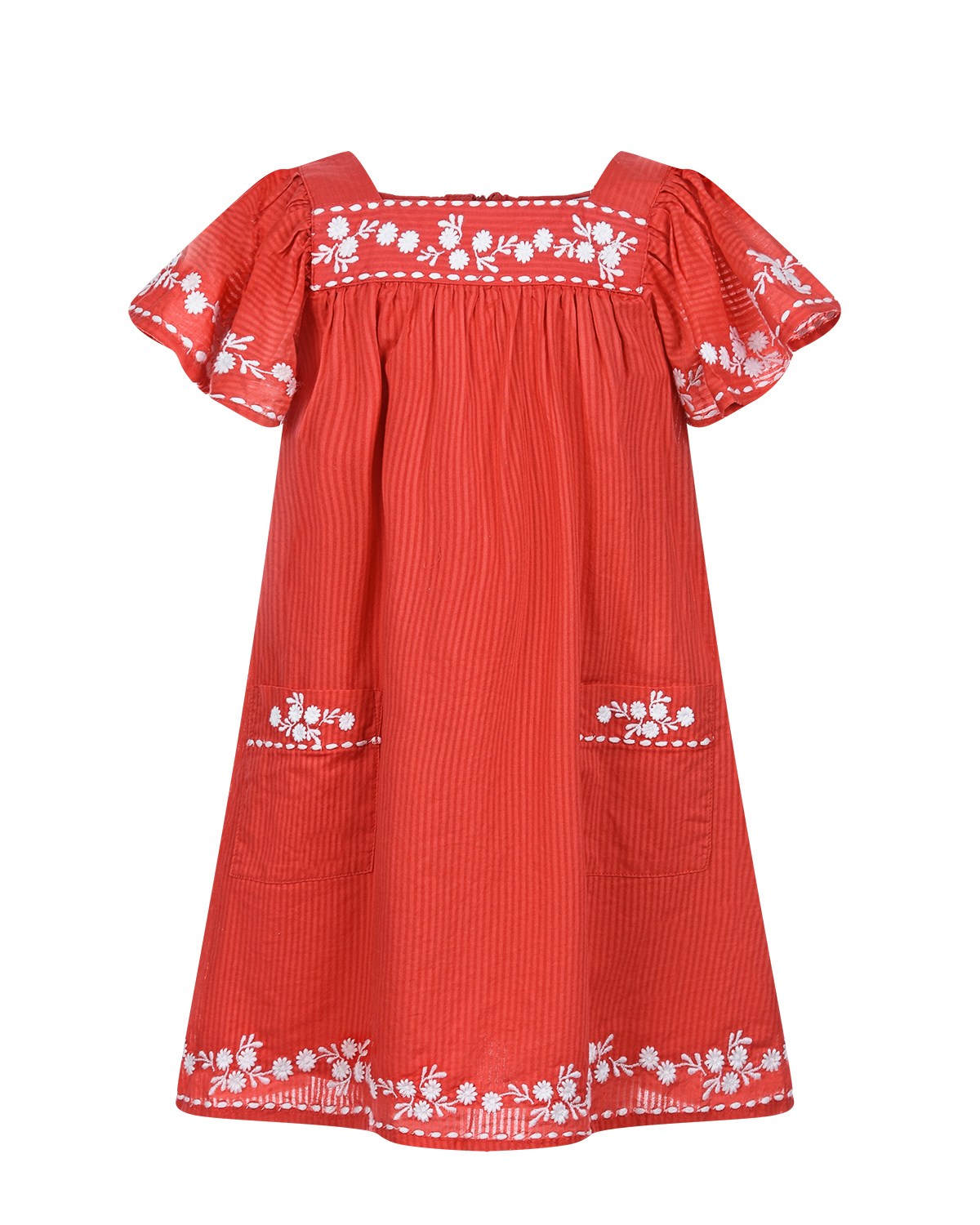 Красное платье с вышивкой Tartine et Chocolat детское - фото 1