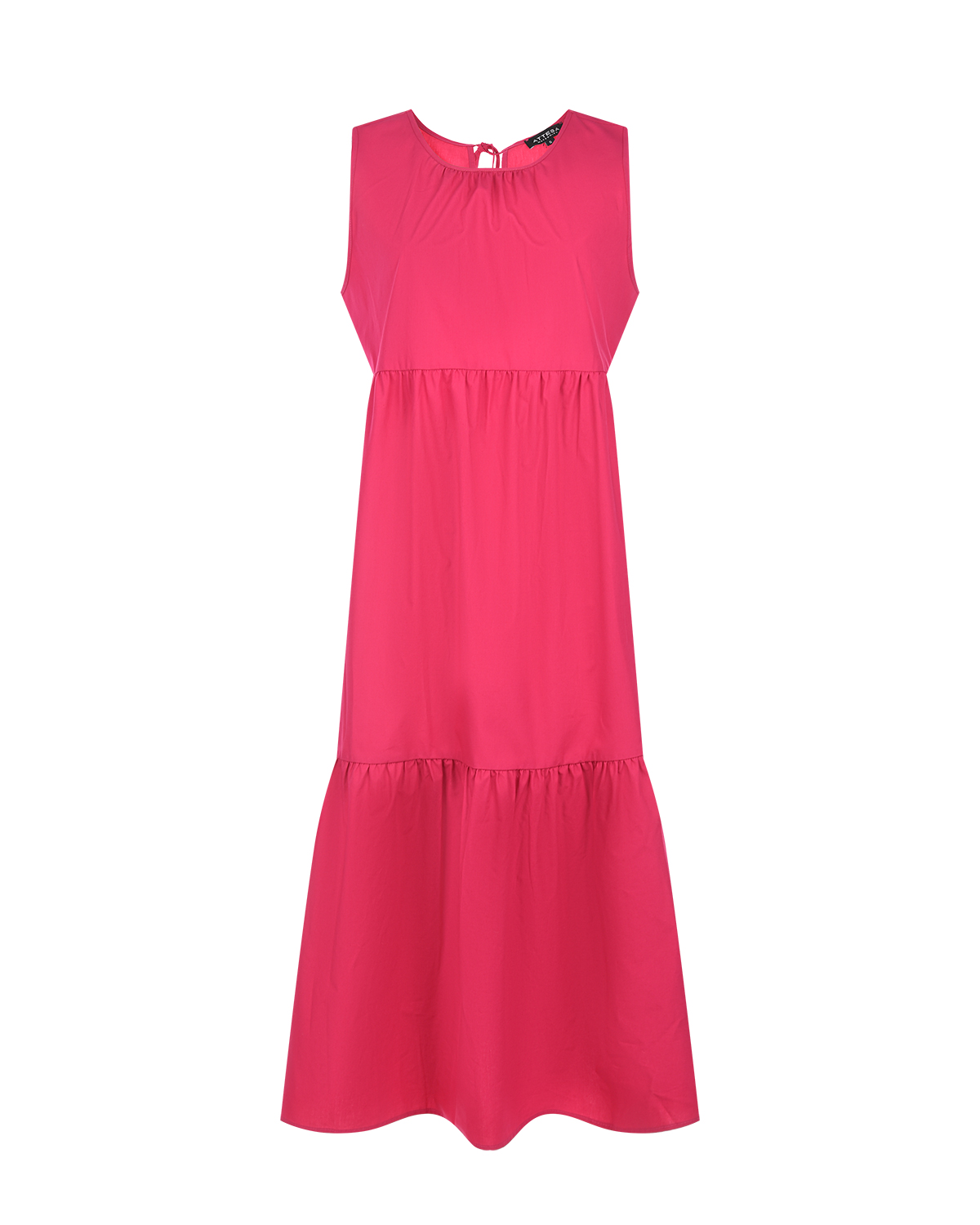 Розовое платье для беременных с воланами Attesa