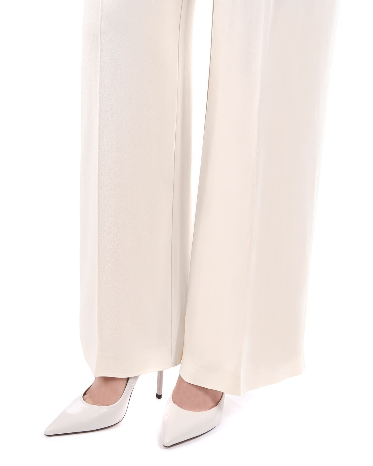 Белые прямые брюки TWINSET - фото 6